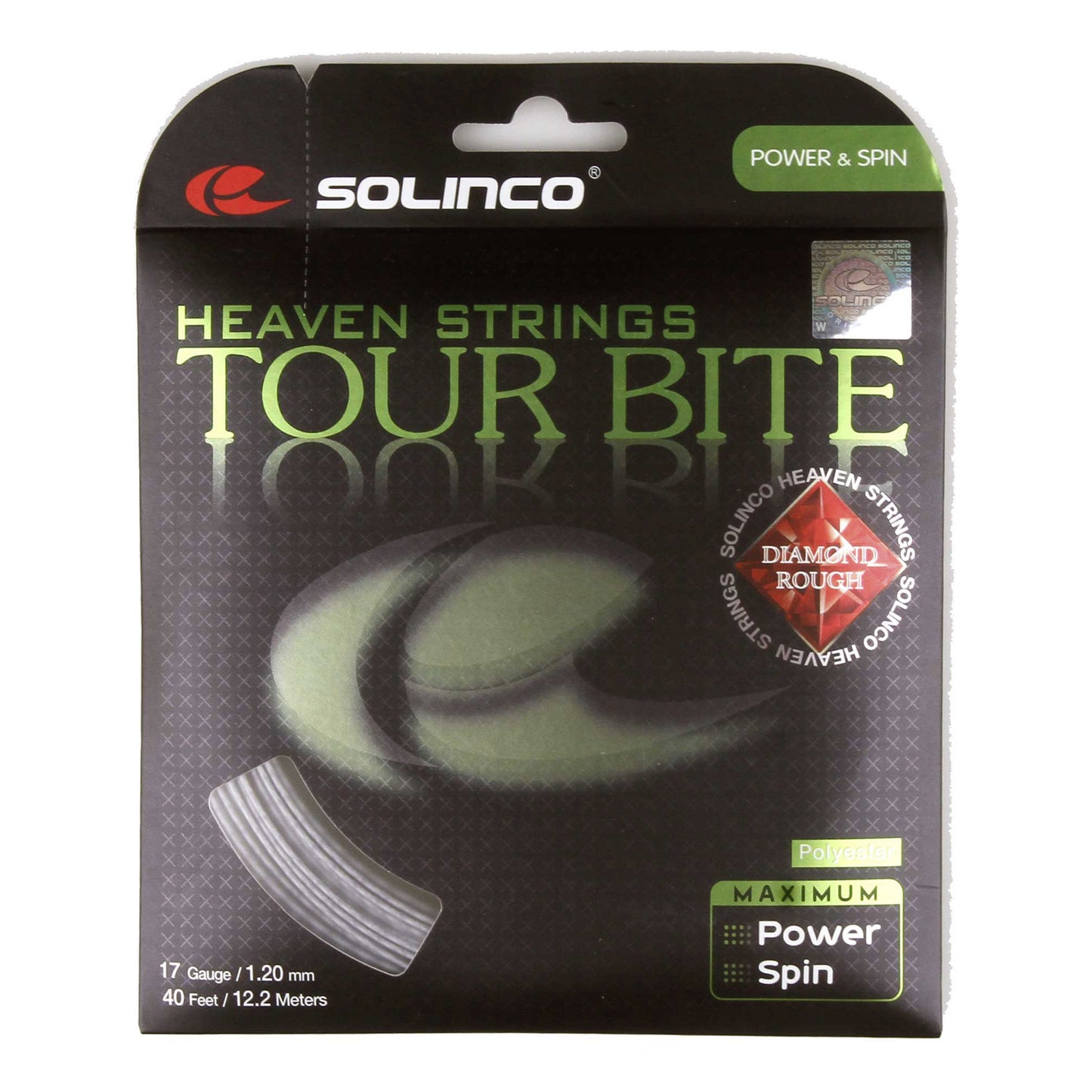 Solinco Tour Bite Diamond Rough Saitenset 12,2m-Silber Solinco Tour Bite Diamond Rough Saitenset 12,2m-Silber