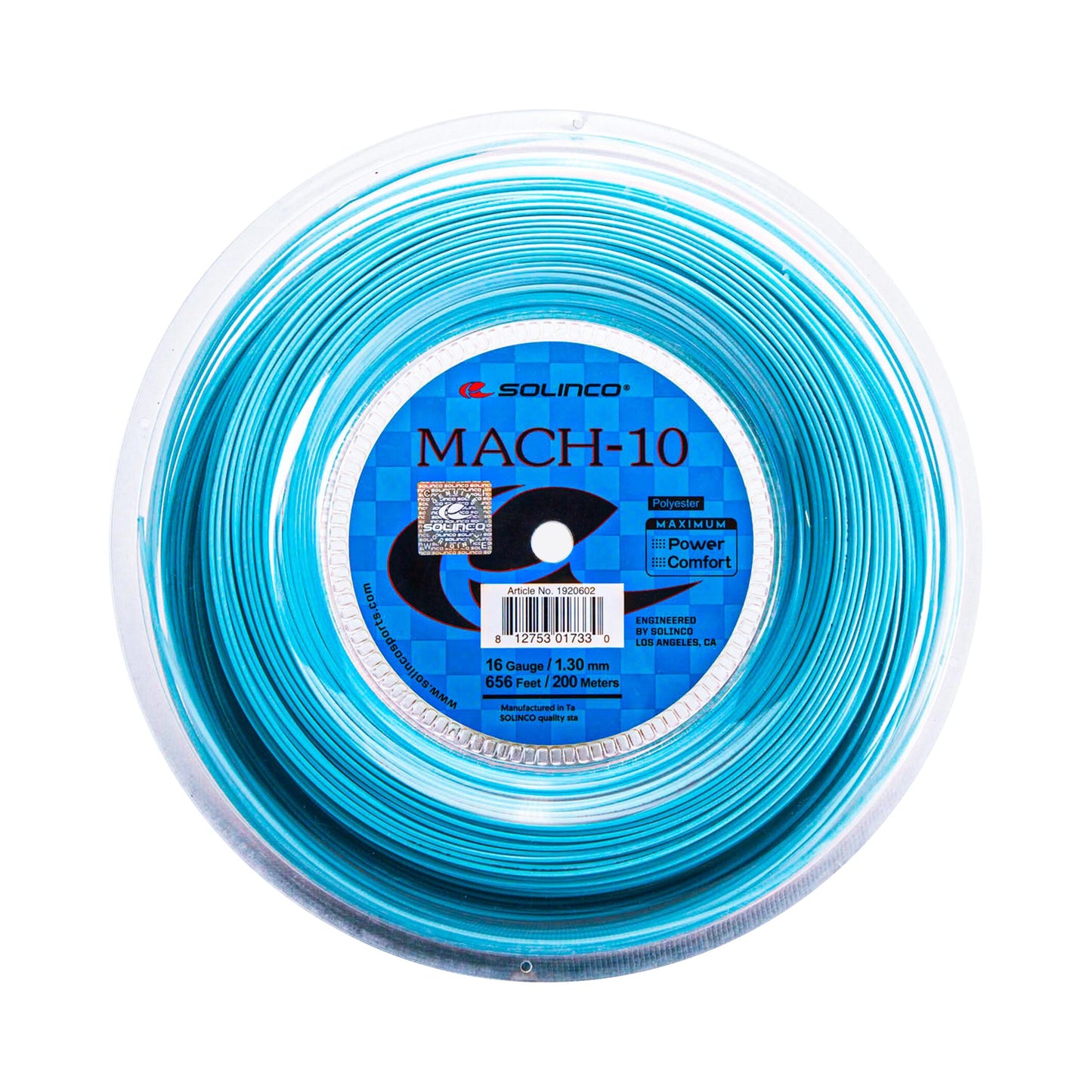 Solinco Mach 10 Saitenrolle 200m-Blau Solinco Mach 10 Saitenrolle 200m-Blau