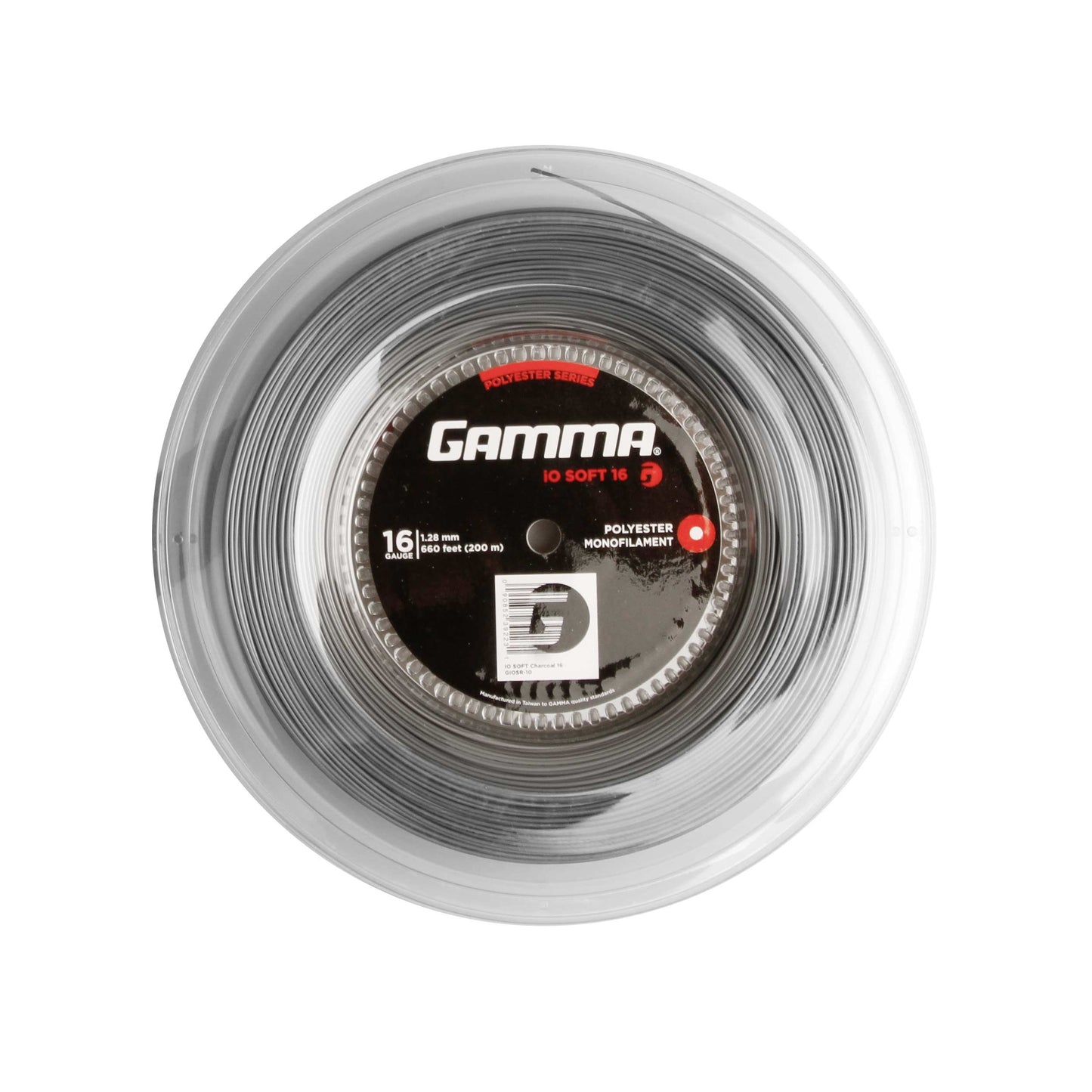 Gamma IO Soft Charcoal Saitenrolle 200m-Grau Gamma IO Soft Charcoal Saitenrolle 200m-Grau