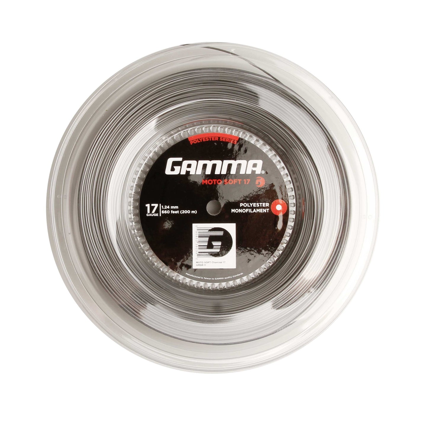 Gamma Moto Soft Charcoal Saitenrolle 200m-Grau Gamma Moto Soft Charcoal Saitenrolle 200m-Grau