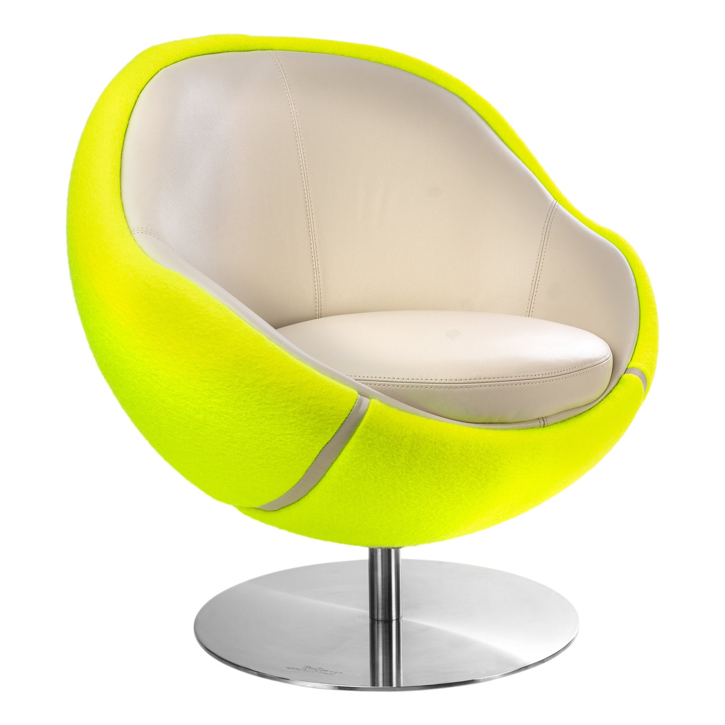 Balls Unlimited Lounge Tennisball Sessel "Smash" Ball - gelb, creme Balls Unlimited Lounge Tennisball Sessel "Smash" Ball - gelb, creme