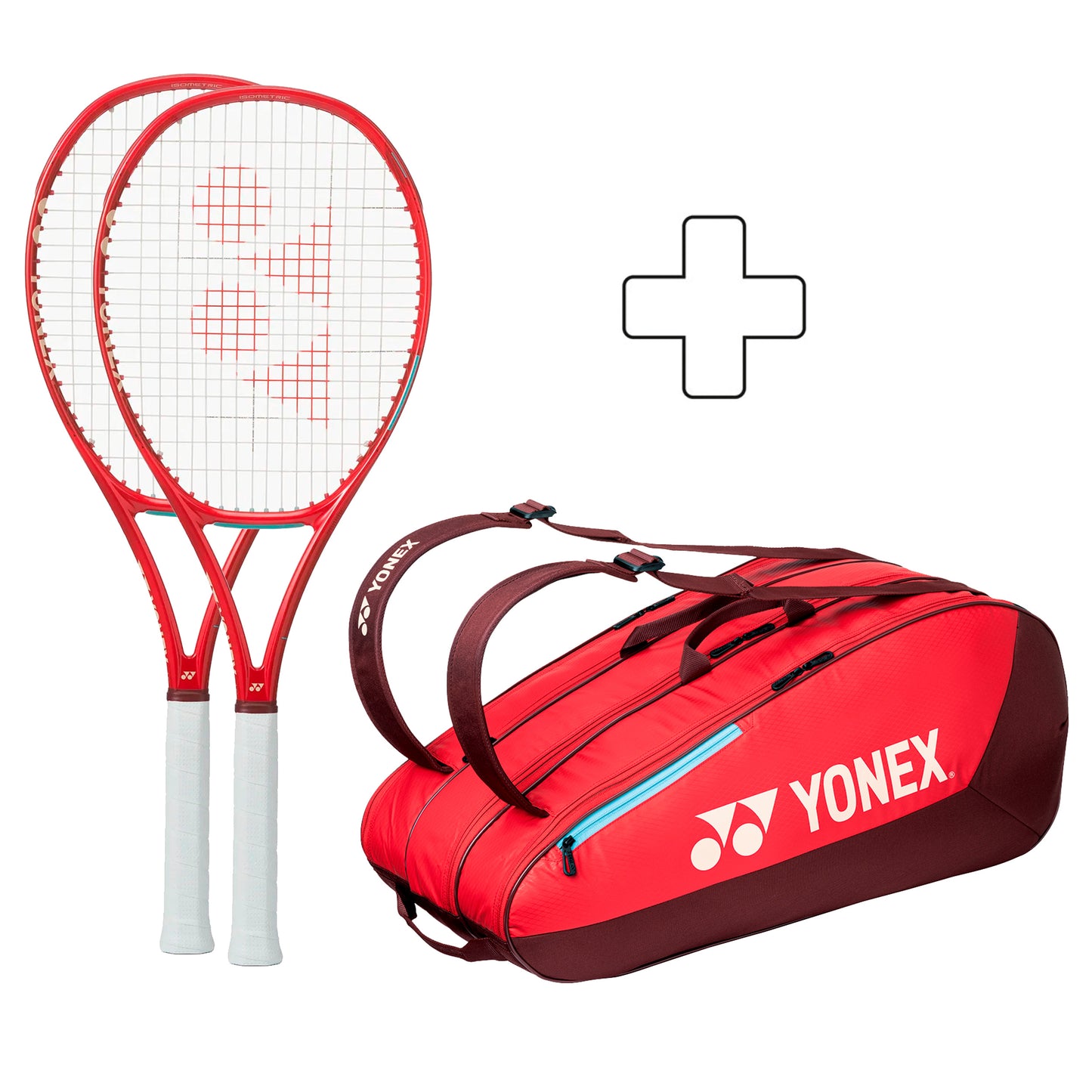 Yonex 2x VCORE 98 (2026) plus Schlägertasche Yonex 2x VCORE 98 (2026) plus Schlägertasche