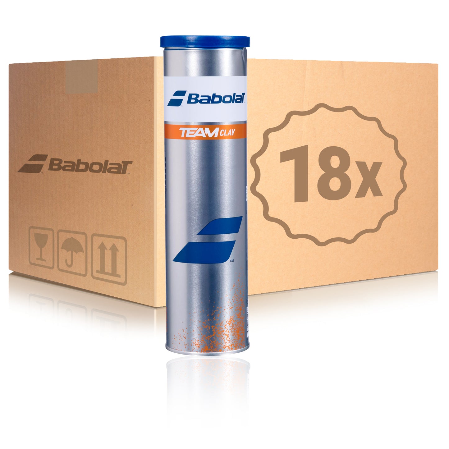 Babolat 18x 4er Dose Team Clay X im Karton Babolat 18x 4er Dose Team Clay X im Karton