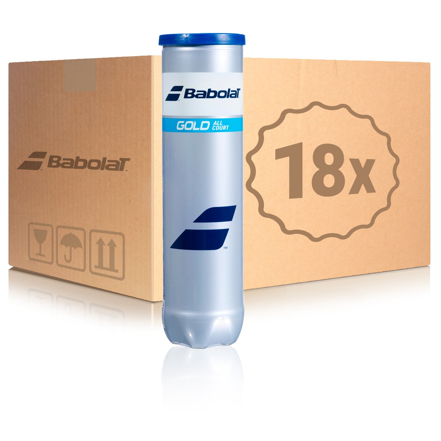 Babolat 18x 4er Dose Gold All Court X 4 im Karton Babolat 18x 4er Dose Gold All Court X 4 im Karton
