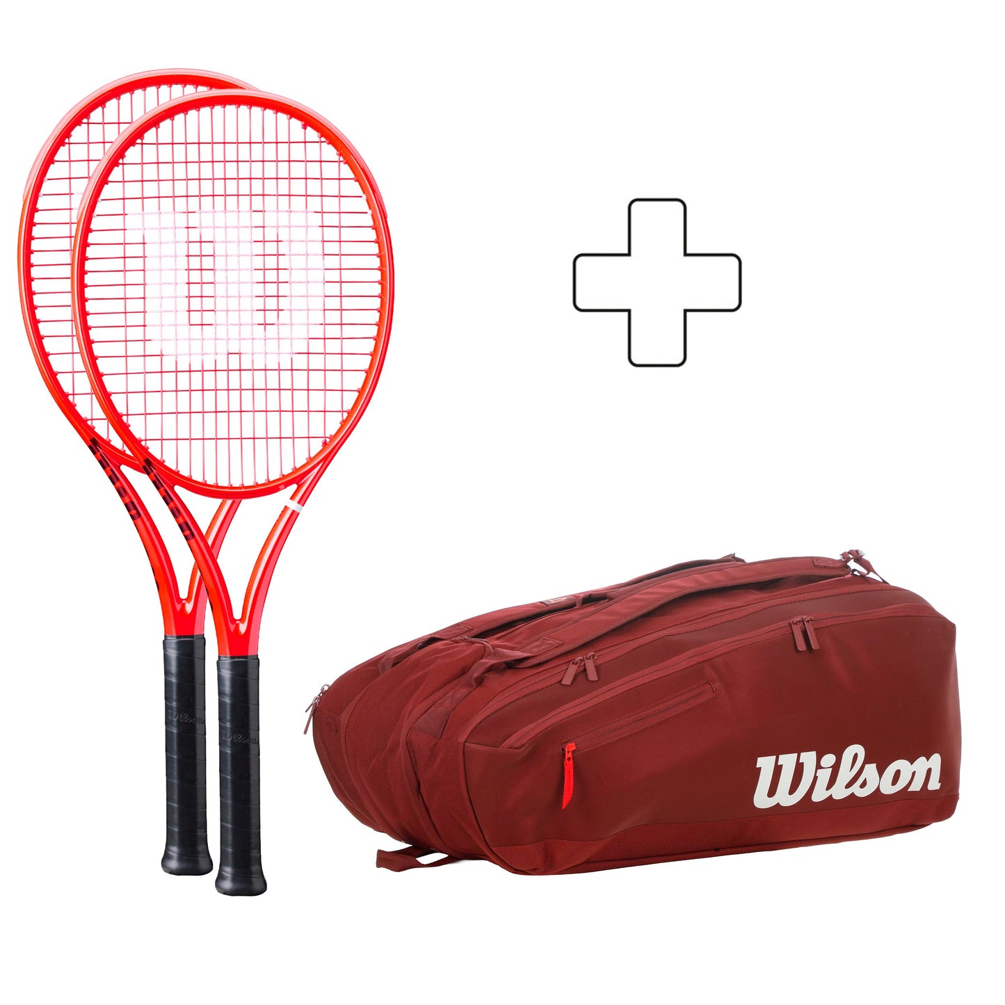 Wilson 2x Defyer 100 V1 plus Schlägertasche Wilson 2x Defyer 100 V1 plus Schlägertasche