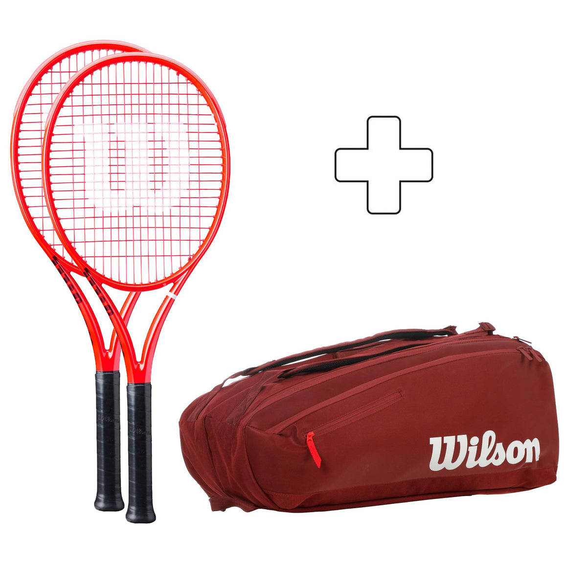 Wilson 2x Defyer 100 V1 plus Schlägertasche Wilson 2x Defyer 100 V1 plus Schlägertasche