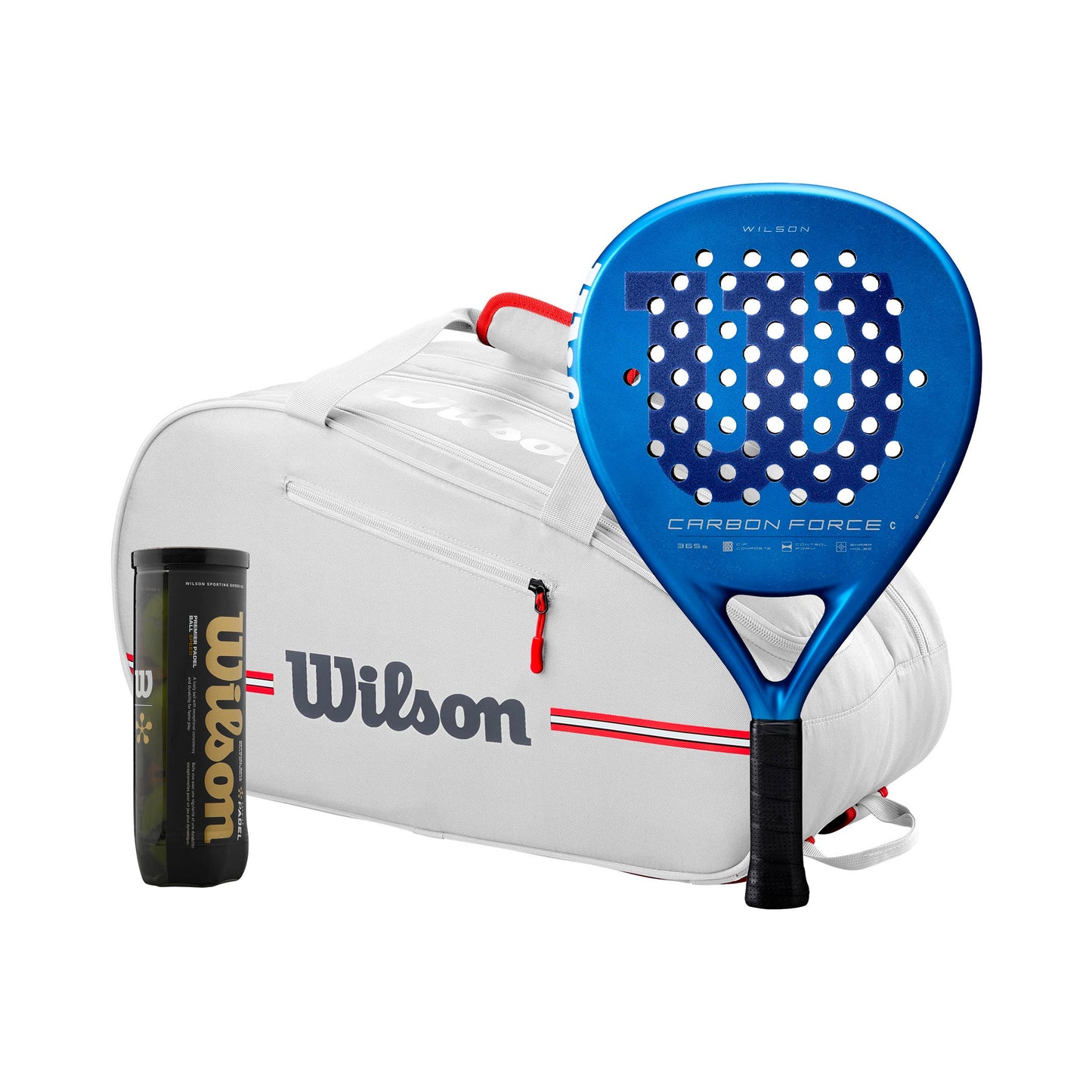 Wilson Carbon Force C plus Schlägertasche, plus Balldose Wilson Carbon Force C plus Schlägertasche, plus Balldose