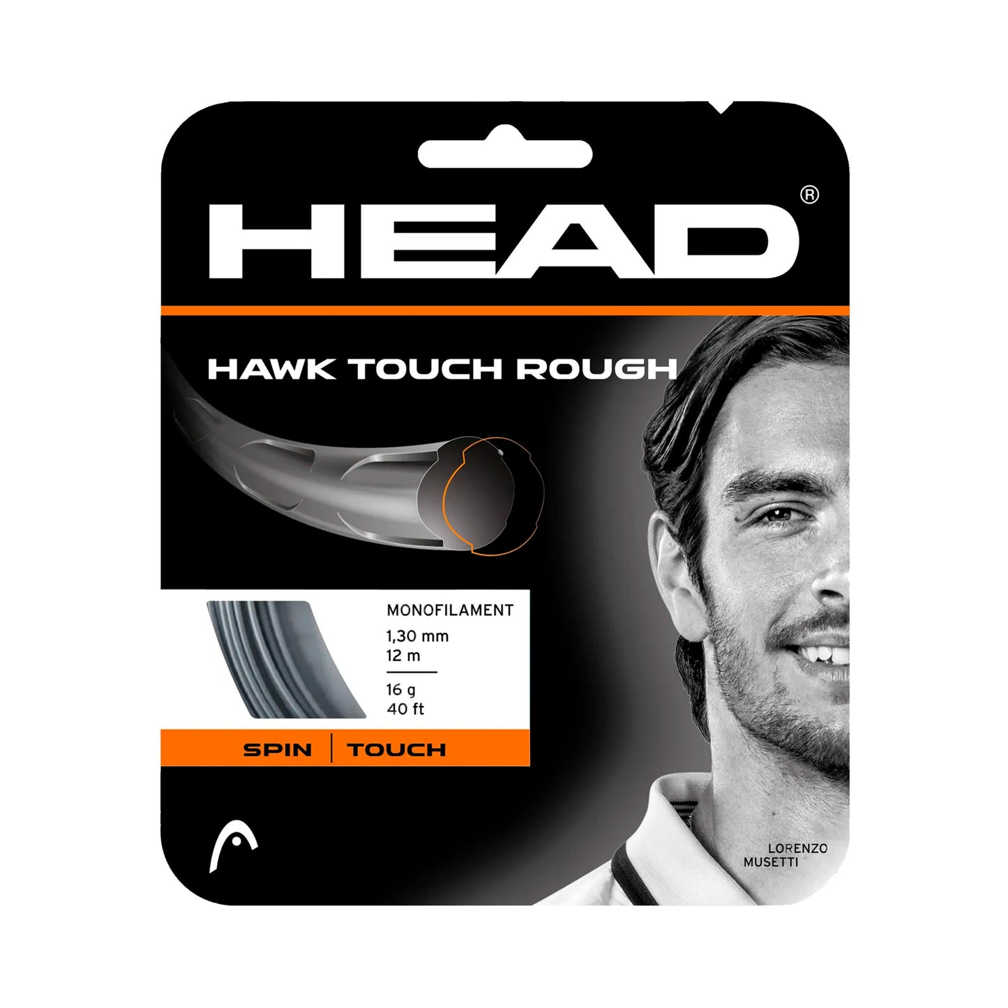 HEAD Hawk Touch Rough Saitenset 12m - schwarz HEAD Hawk Touch Rough Saitenset 12m - schwarz