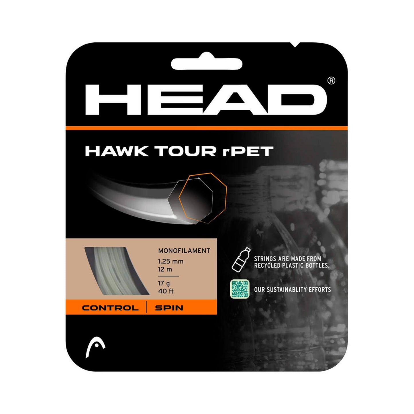 HEAD Hawk Tour rPET Saitenset 12m - nude HEAD Hawk Tour rPET Saitenset 12m - nude