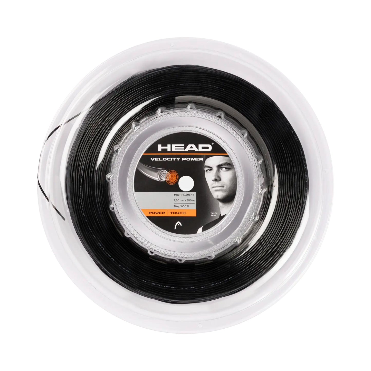 HEAD Velocity MLT Power Saitenrolle 200m - schwarz HEAD Velocity MLT Power Saitenrolle 200m - schwarz