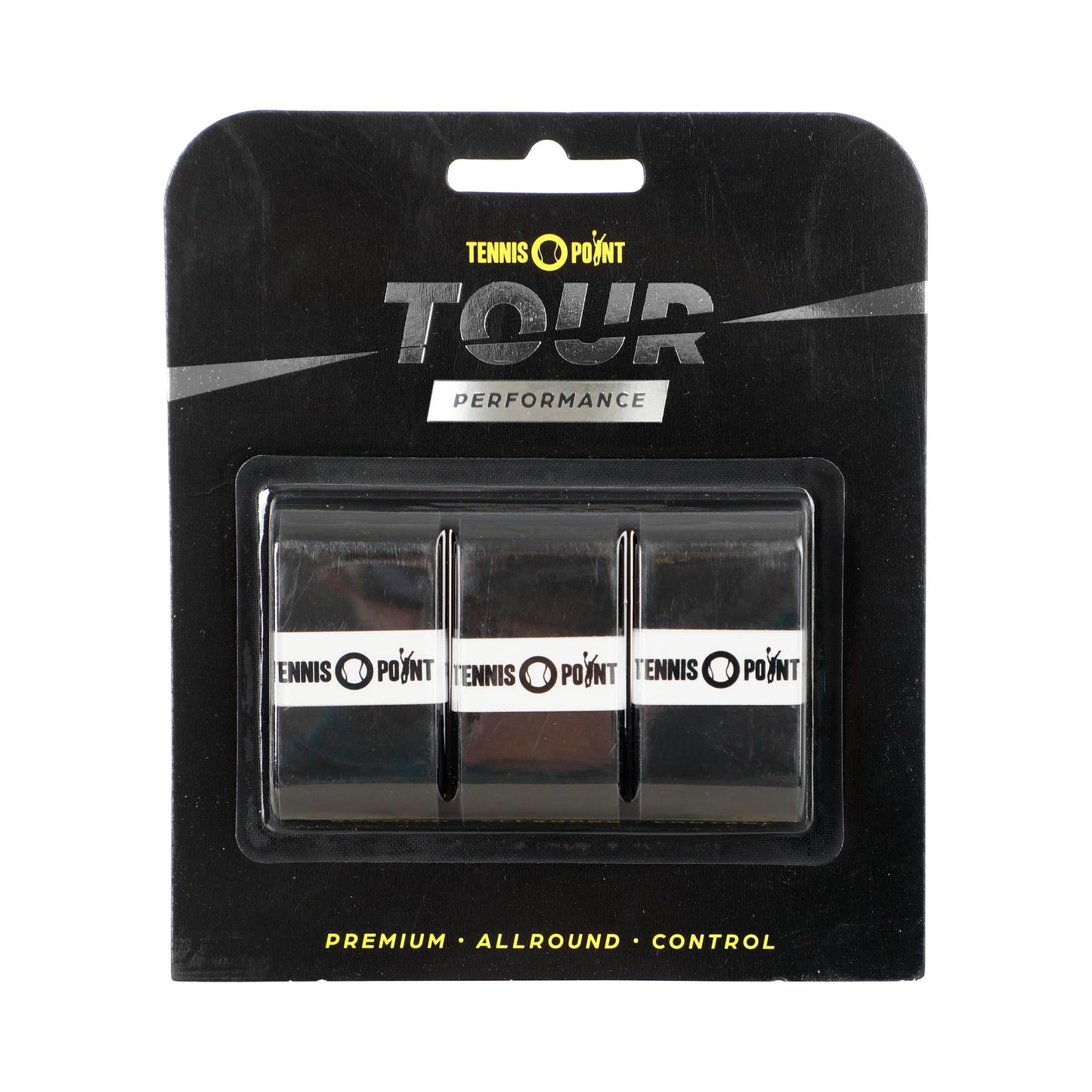 Tennis-Point Tour Performance 3er Pack - schwarz Tennis-Point Tour Performance 3er Pack - schwarz