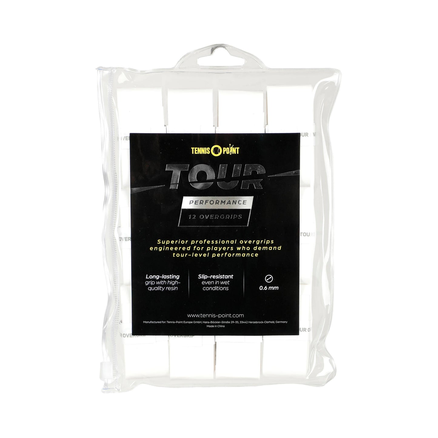 Tennis-Point Tour Performance 12er Pack - weiß Tennis-Point Tour Performance 12er Pack - weiß