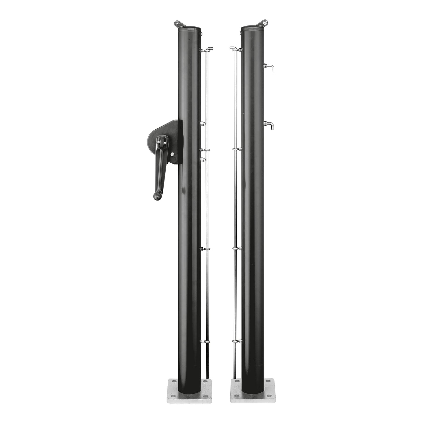 Tegra Padel Netzpfosten rund Ø 73 cm inkl. Bodenplatte Netzhaltestange - schwarz Tegra Padel Netzpfosten rund Ø 73 cm inkl. Bodenplatte Netzhaltestange - schwarz