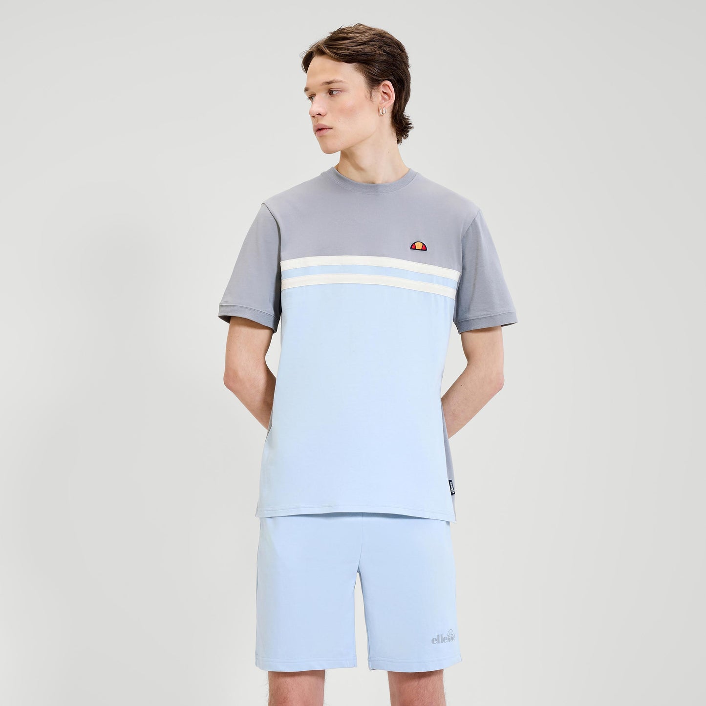 Ellesse Atrei T-Shirt Herren-Hellblau,Grau
