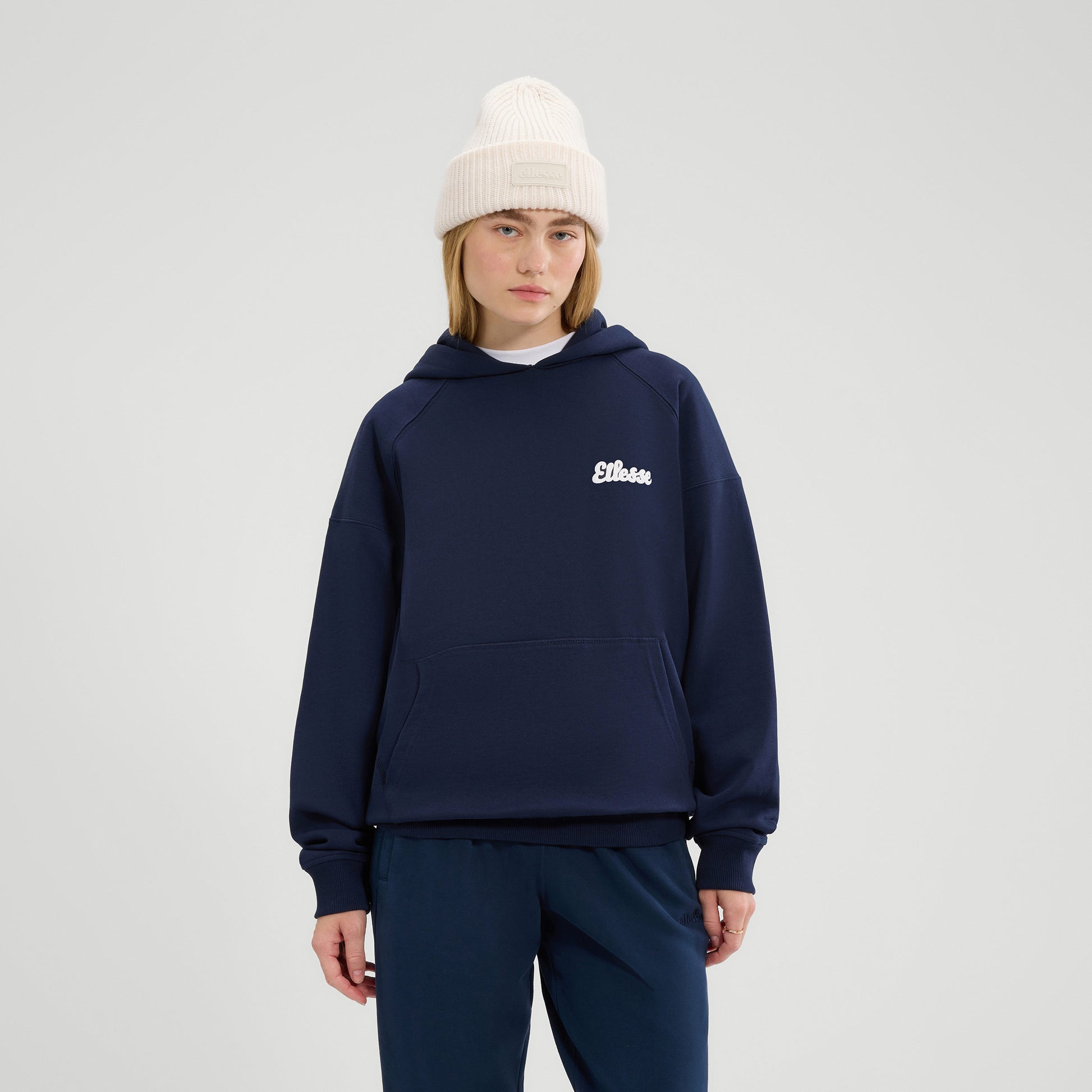 Ellesse Il Tiro Hoody Damen-Dunkelblau,Weiß