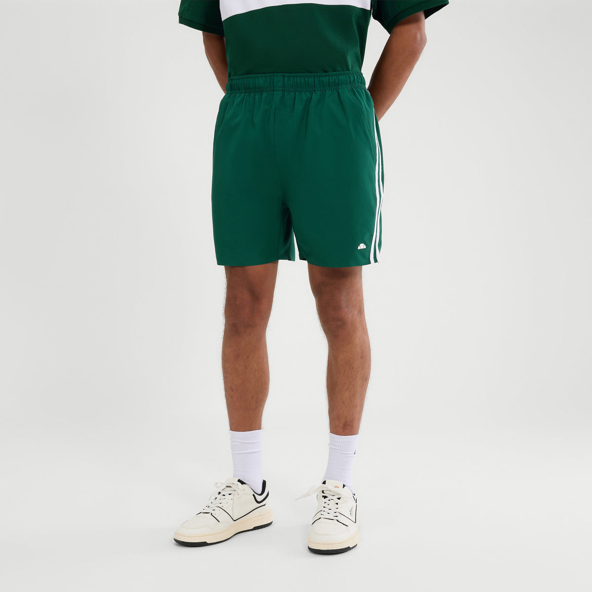 Ellesse Dremonte Shorts Herren - dunkelgrün, weiß