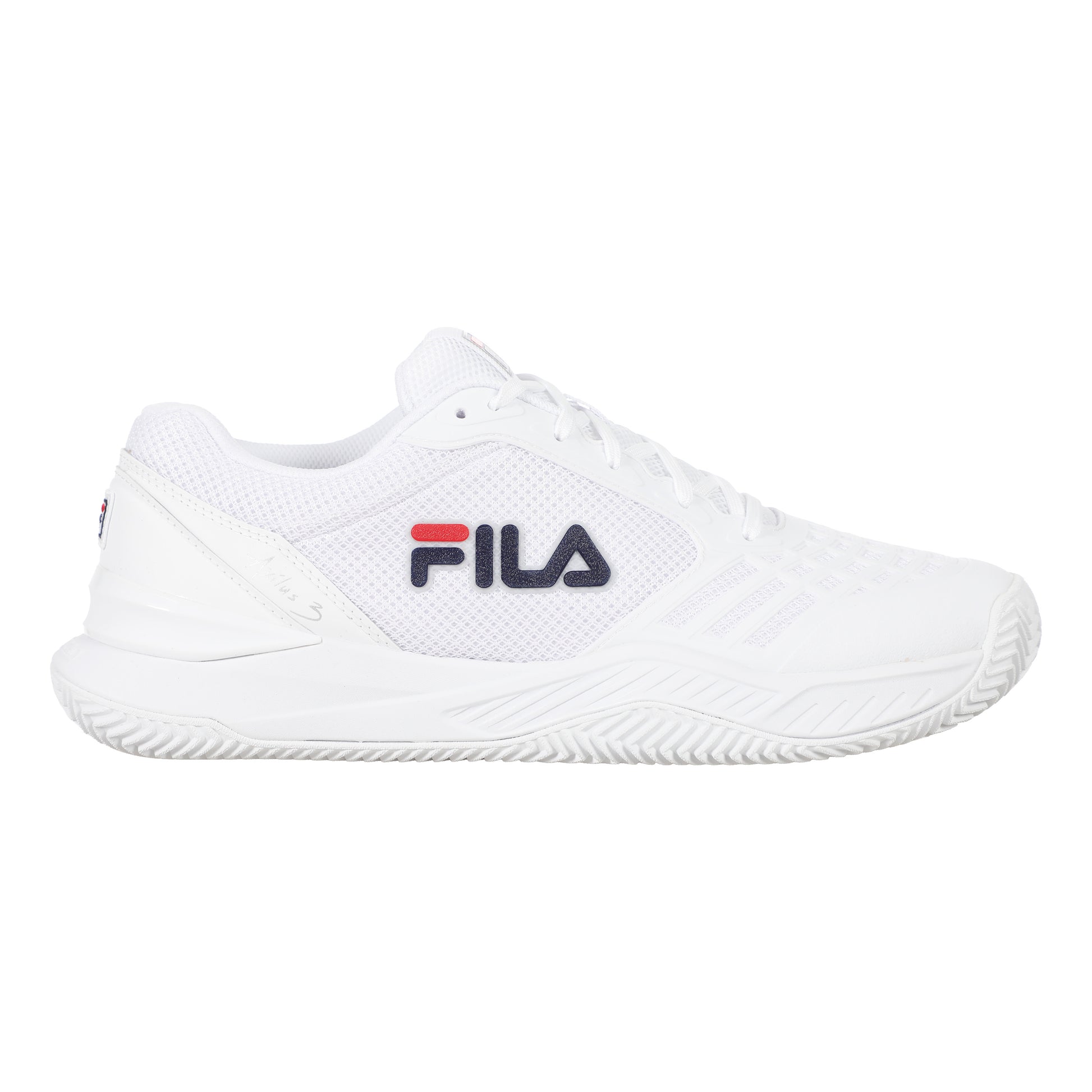 Fila Axilus 3 Sandplatzschuh Herren-Weiß,Dunkelblau