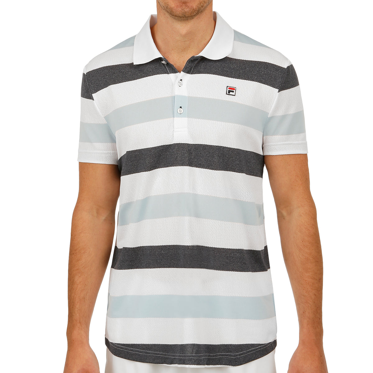 Fila Fabrice Polo Herren - dunkelblau, hellblau