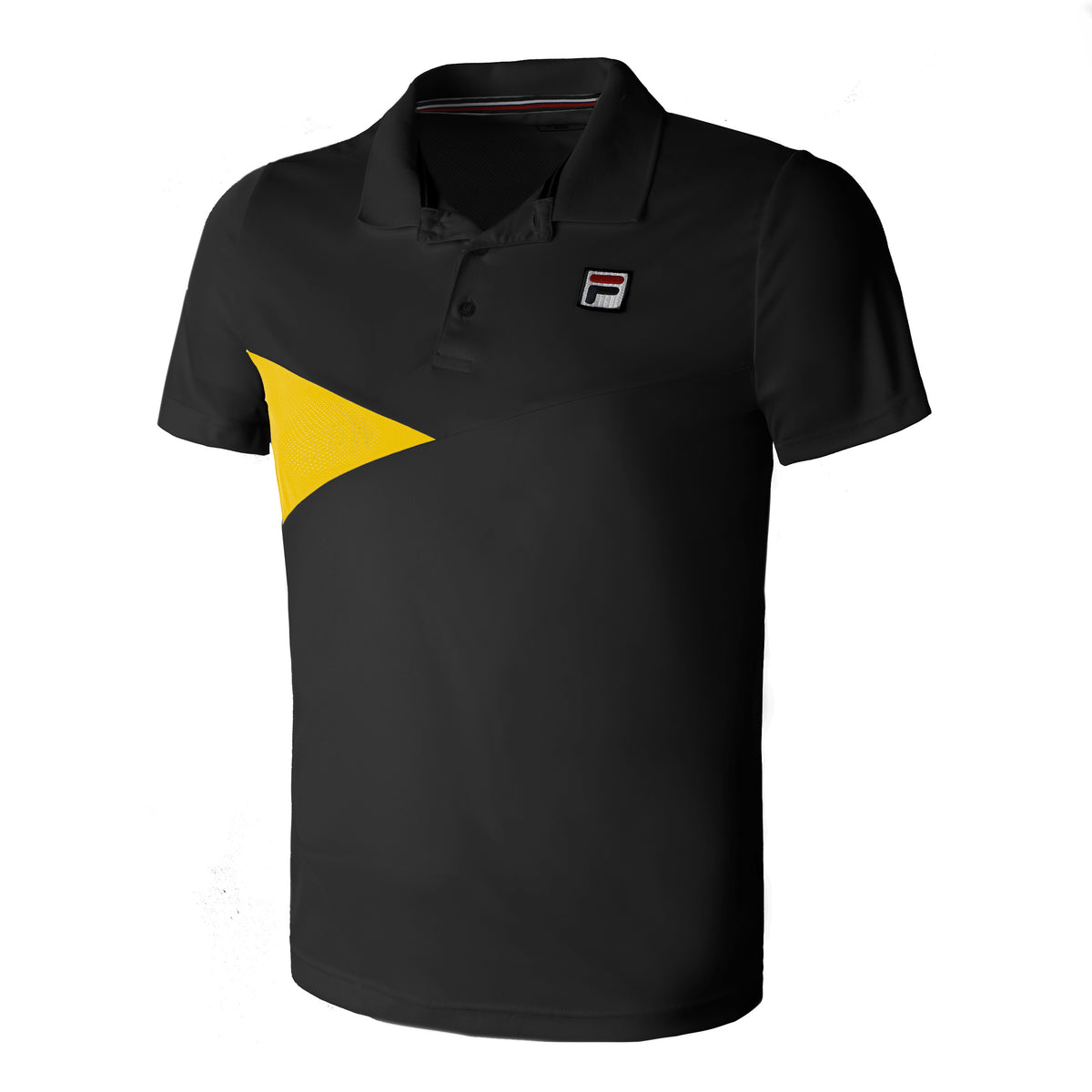 Fila Nino Polo Herren - schwarz, gelb