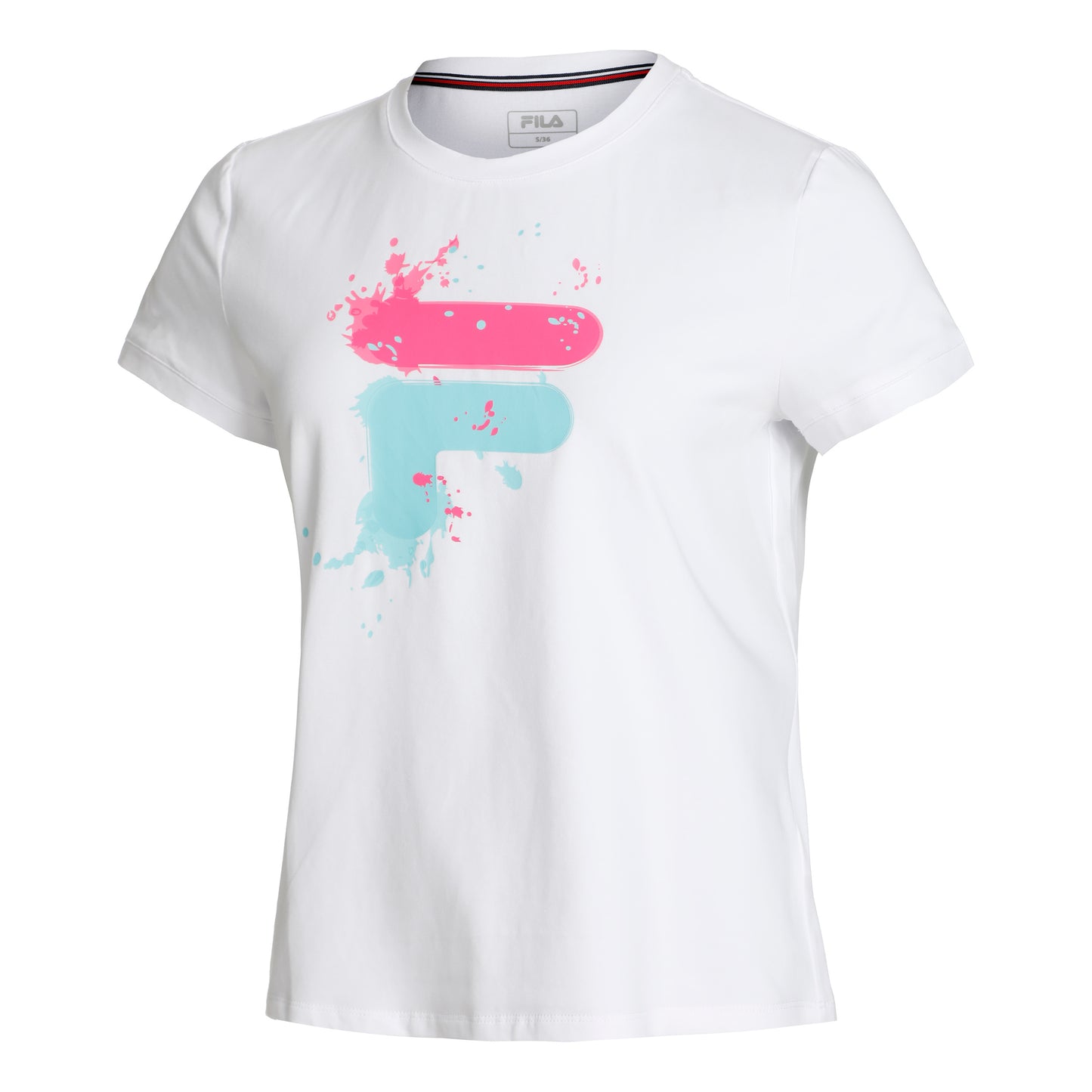 Fila Emelie T-Shirt Damen - weiß, mehrfarbig