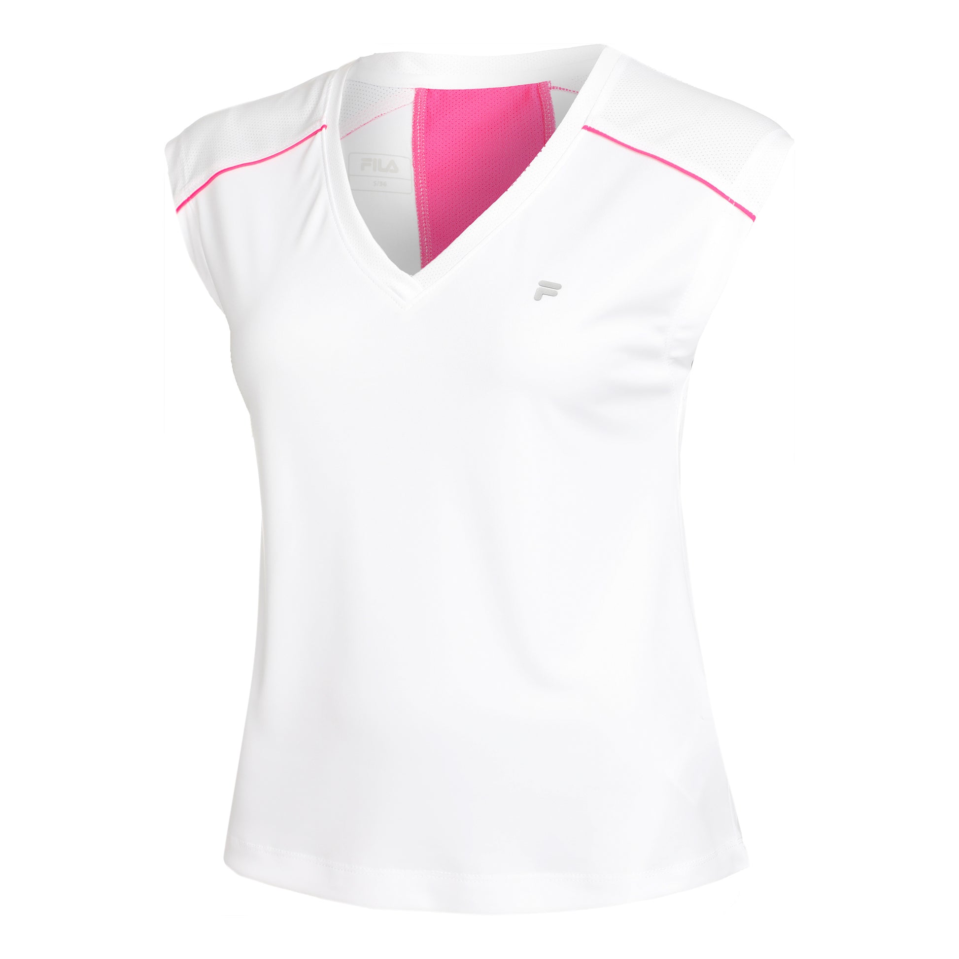 Fila Marlis T-Shirt Damen - weiß, pink