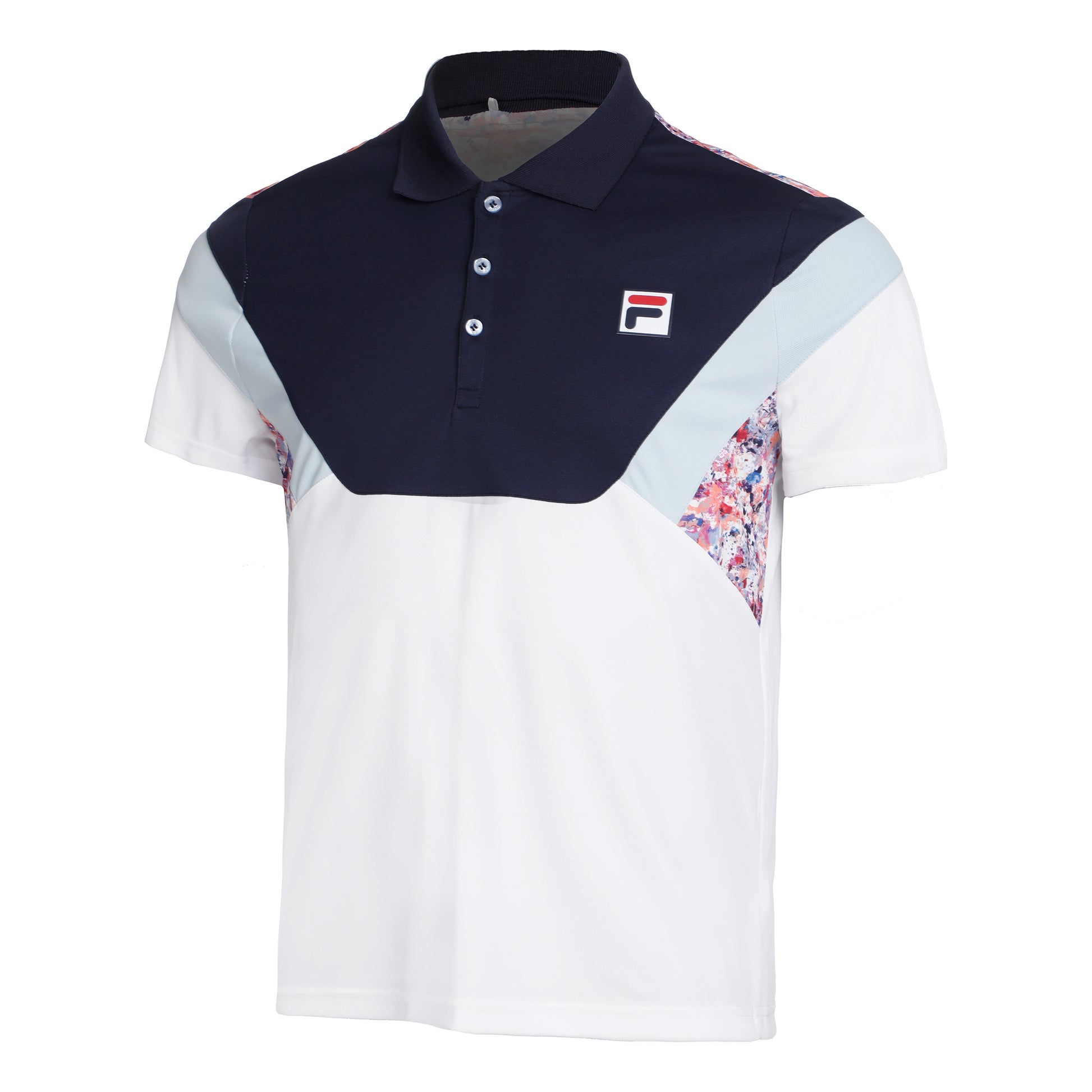 Fila Adrian Polo Herren - dunkelblau, mehrfarbig