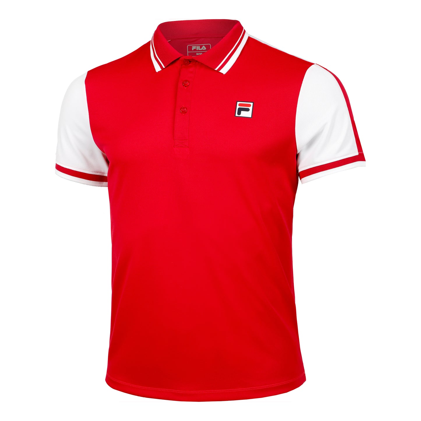 Fila Allan Polo Herren - rot, weiß