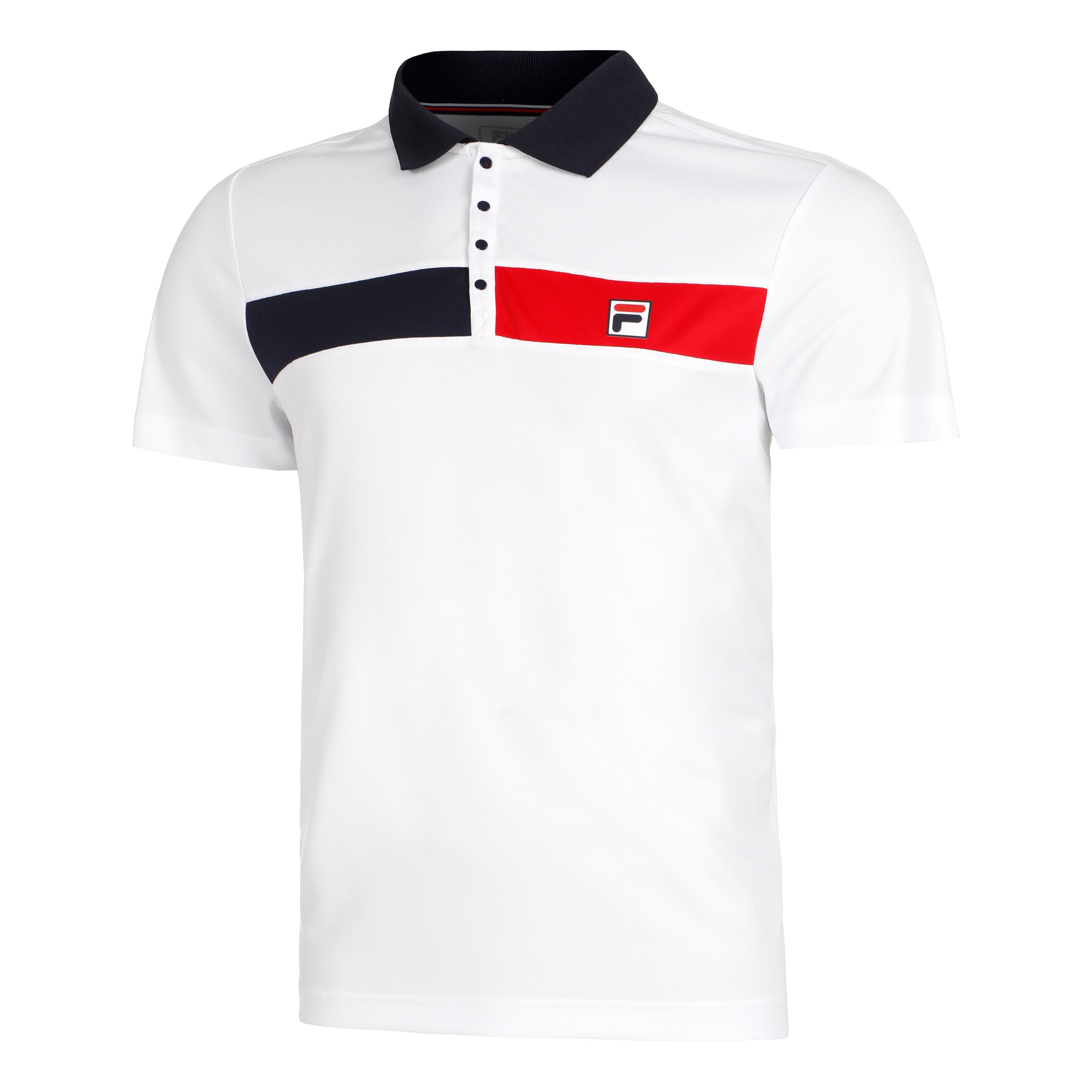Fila Jayden Polo Herren-Weiß,Rot