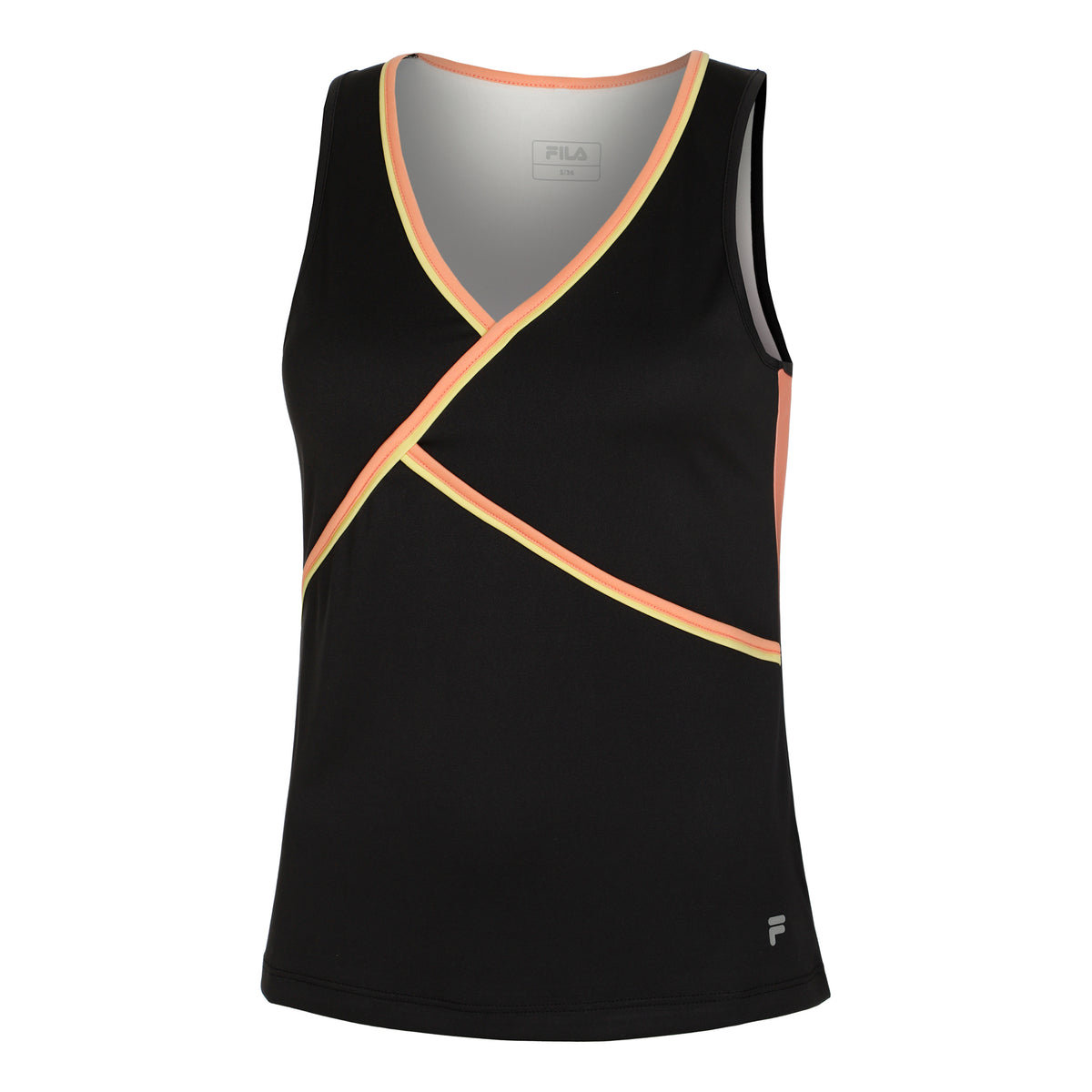 Fila Khai Tank-Top Damen - schwarz, orange