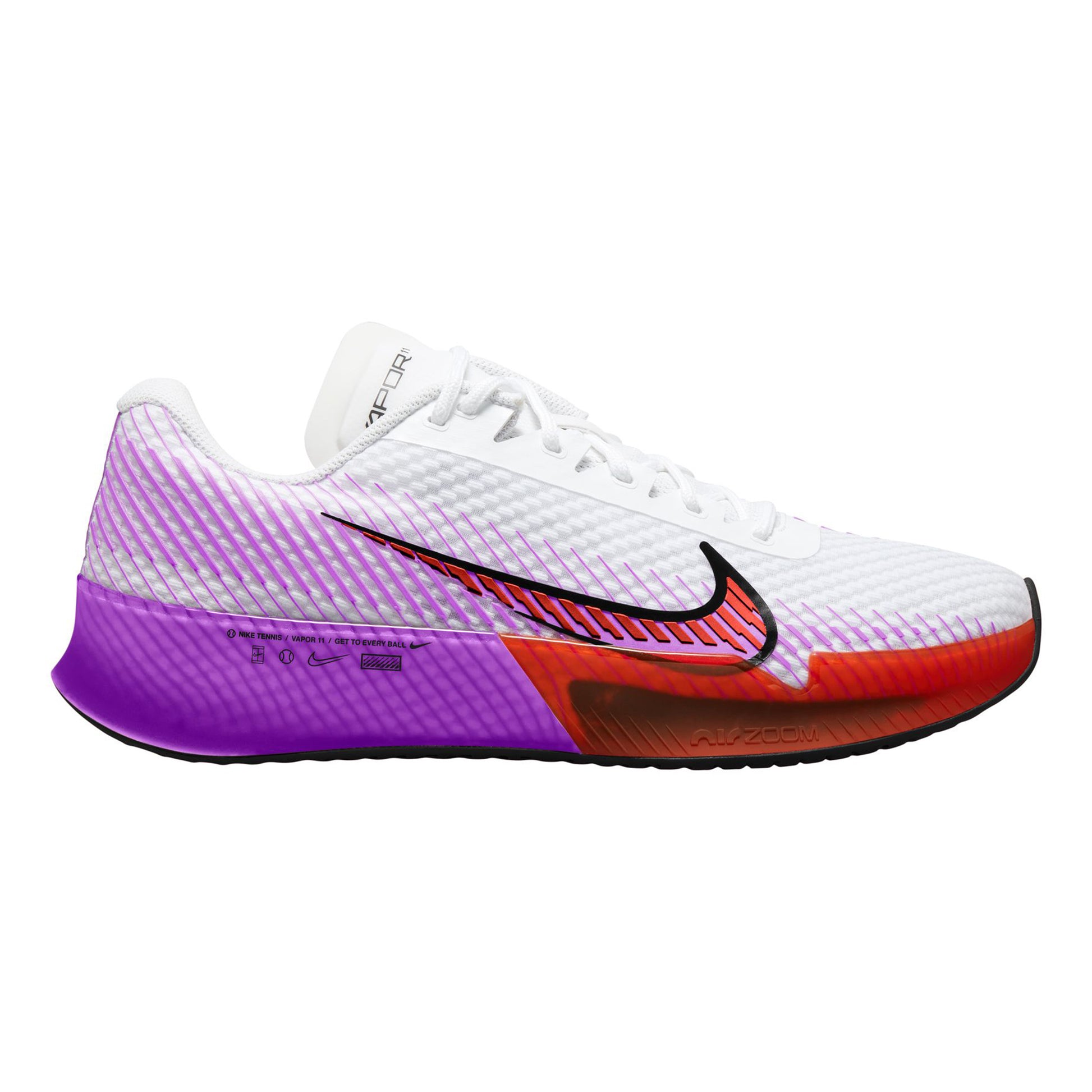Nike Air Zoom Vapor 11 Allcourtschuh Herren - weiß, lila