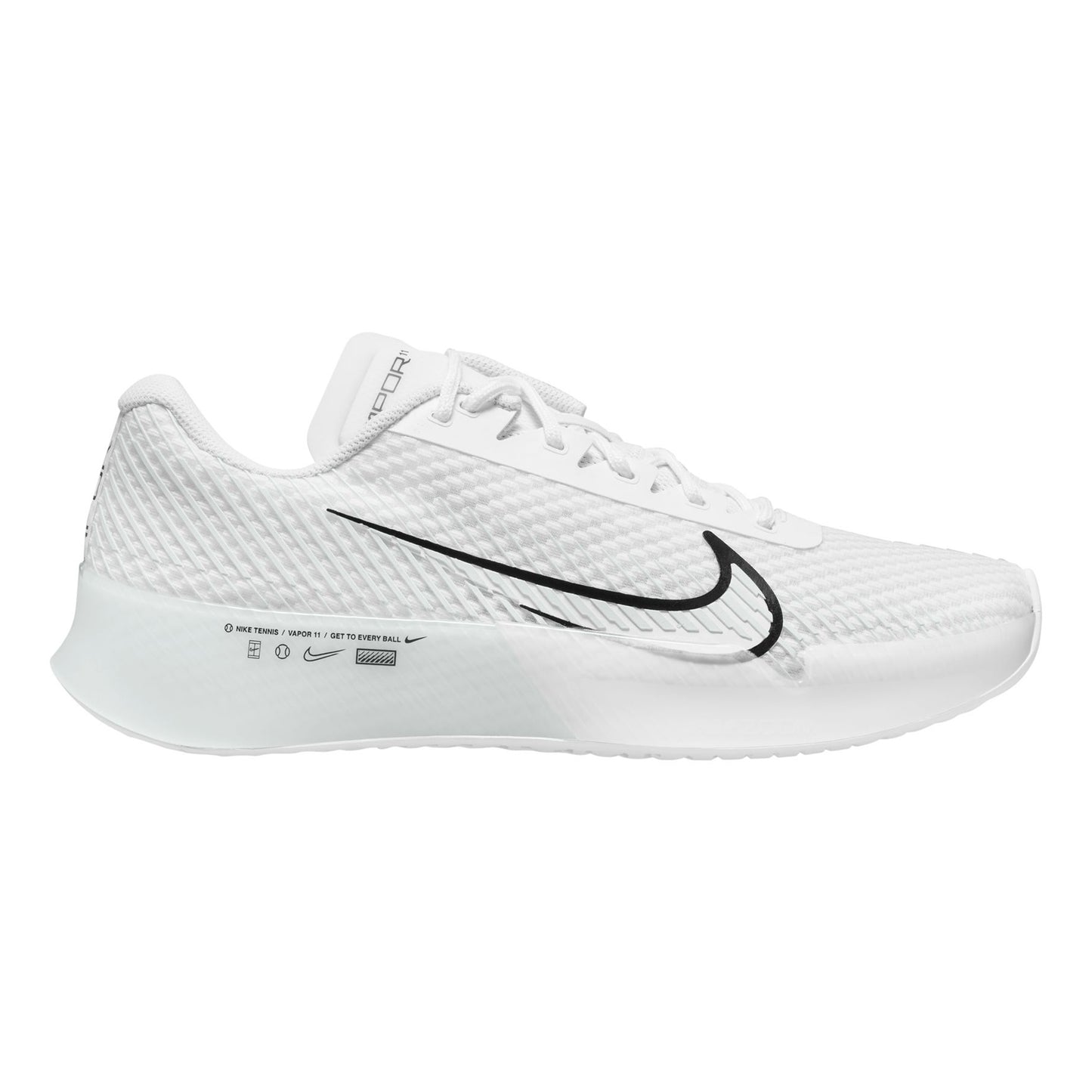 Nike Air Zoom Vapor 11 Allcourtschuh Herren - weiß, schwarz