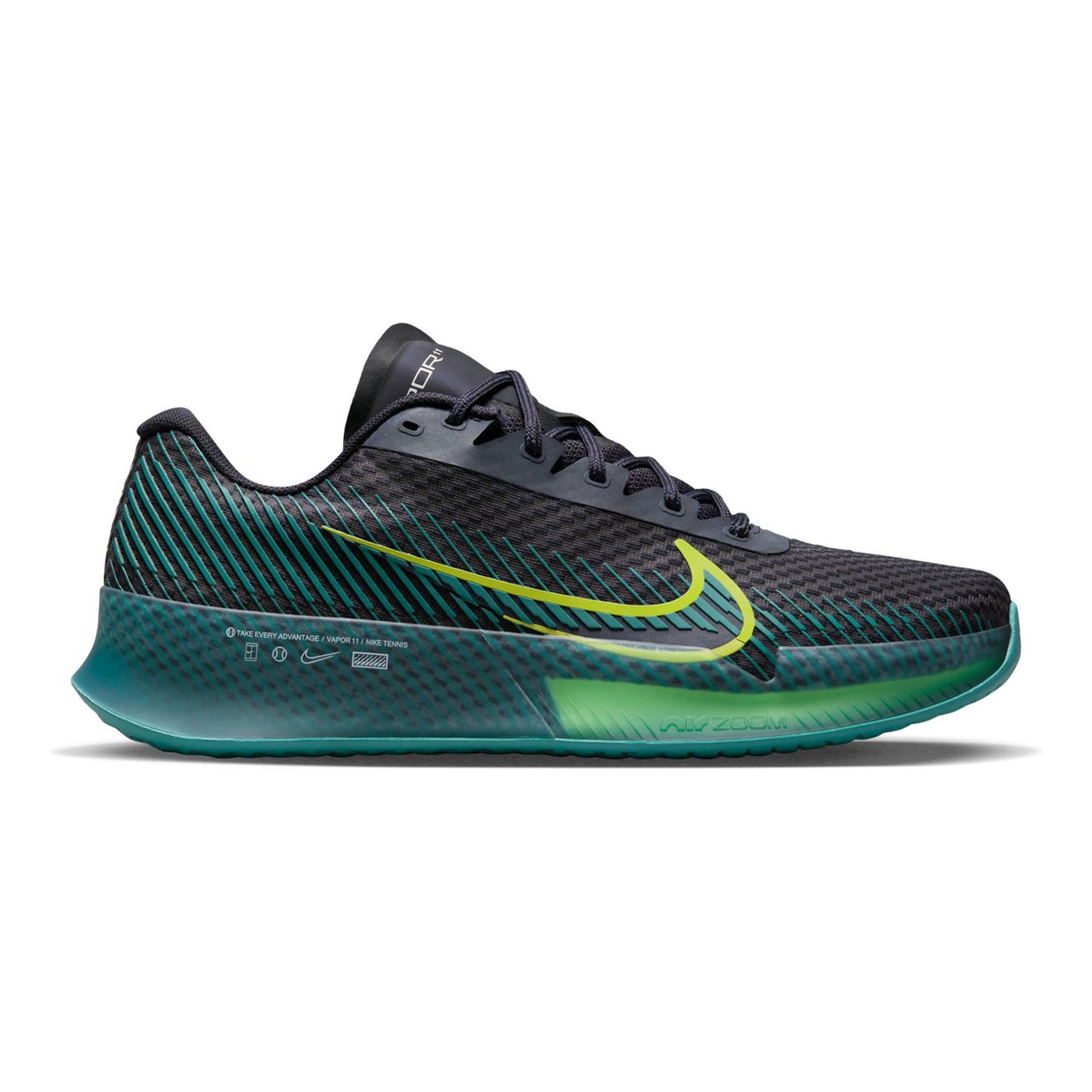 Nike Air Zoom Vapor 11 Allcourtschuh Herren - schwarz, petrol