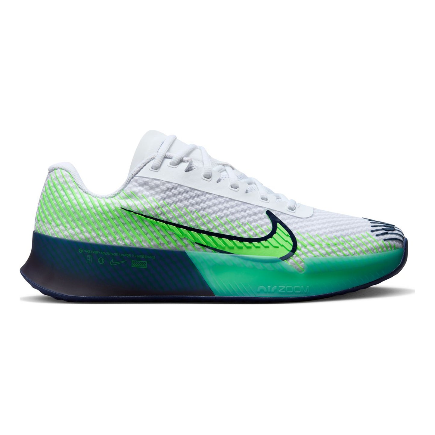 Nike Air Zoom Vapor 11 Allcourtschuh Herren - weiß, dunkelblau