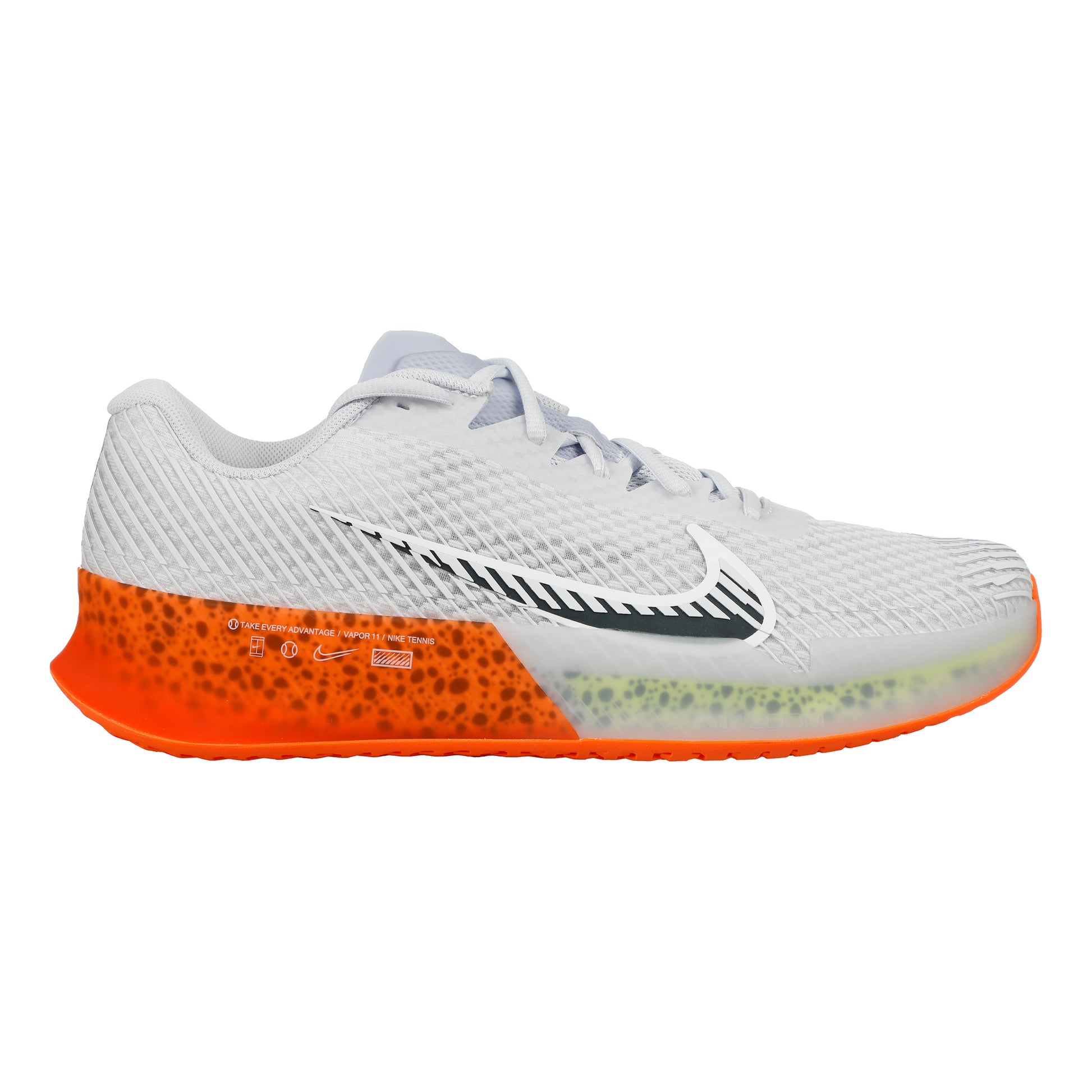 Nike Air Zoom Vapor 11 Electric Allcourtschuh Herren - weiß, orange