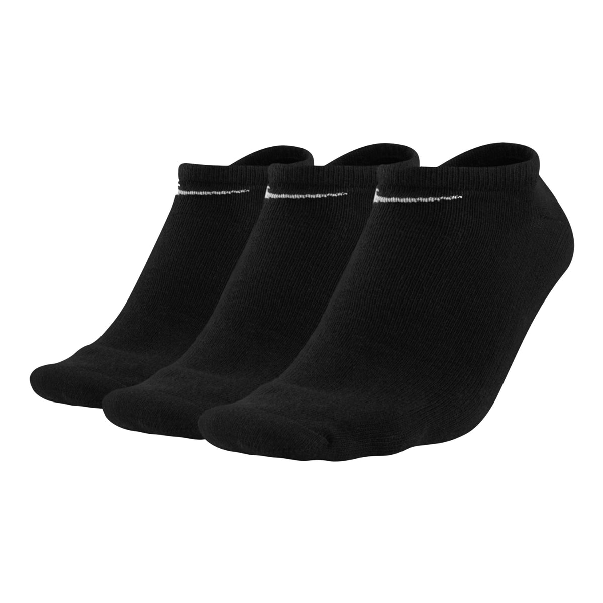 Nike Cushioned No Show Tennissocken 3er Pack Unisex - schwarz, weiß