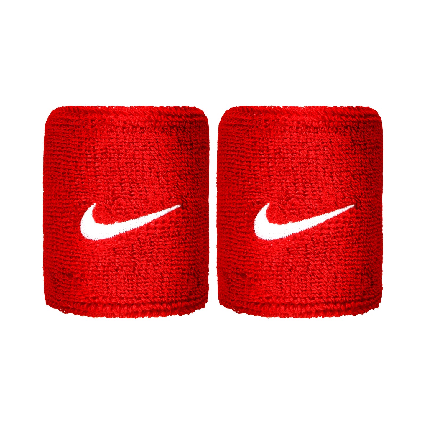 Nike Swoosh Schweißband 2er Pack kurz - rot, weiß