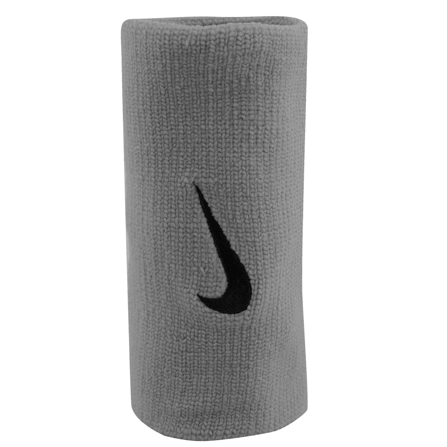Nike Swoosh Doublewide Schweißband 2er Pack-Hellgrau,Schwarz