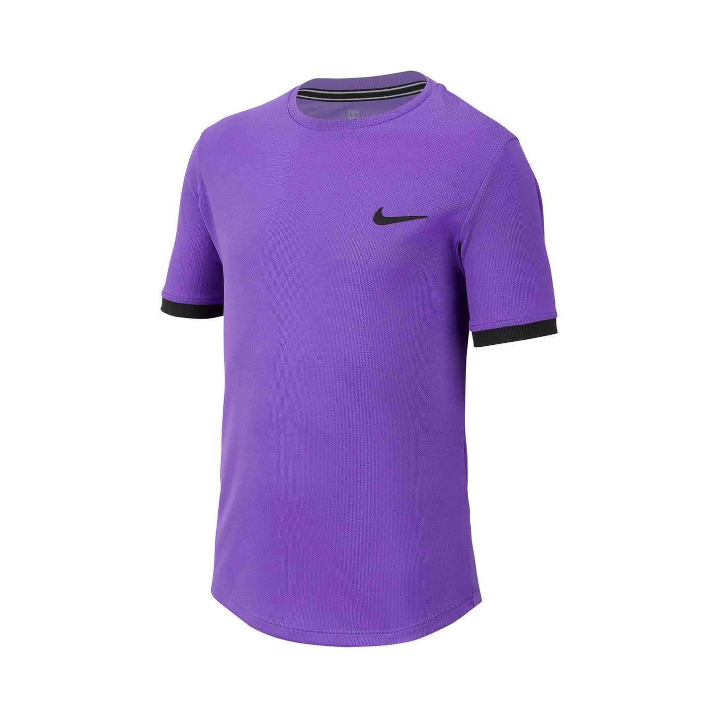 Nike Court Dri-Fit T-Shirt Jungen-Lila,Schwarz