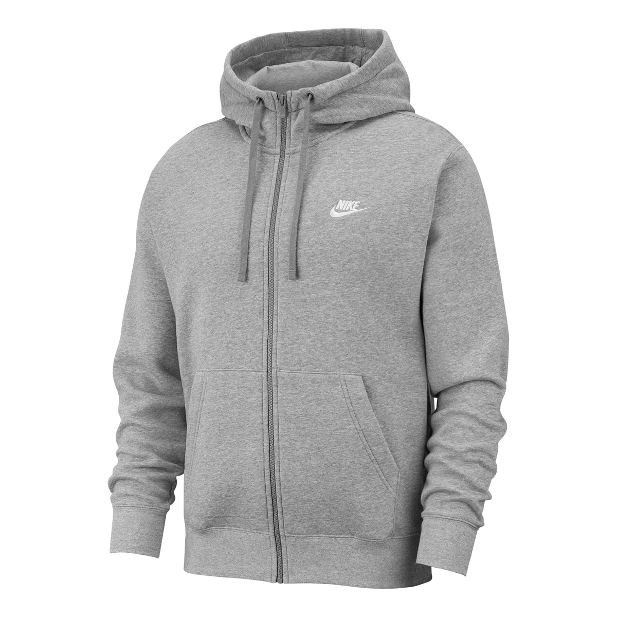 Nike Sportswear Club Full Zip Sweatjacke Herren - hellgrau, weiß