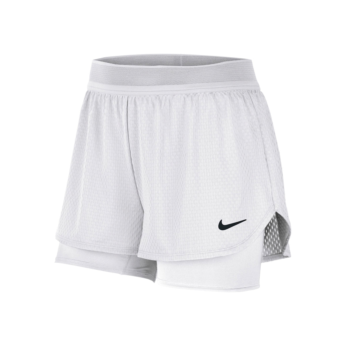 Nike Court  Shorts Damen - weiß, schwarz