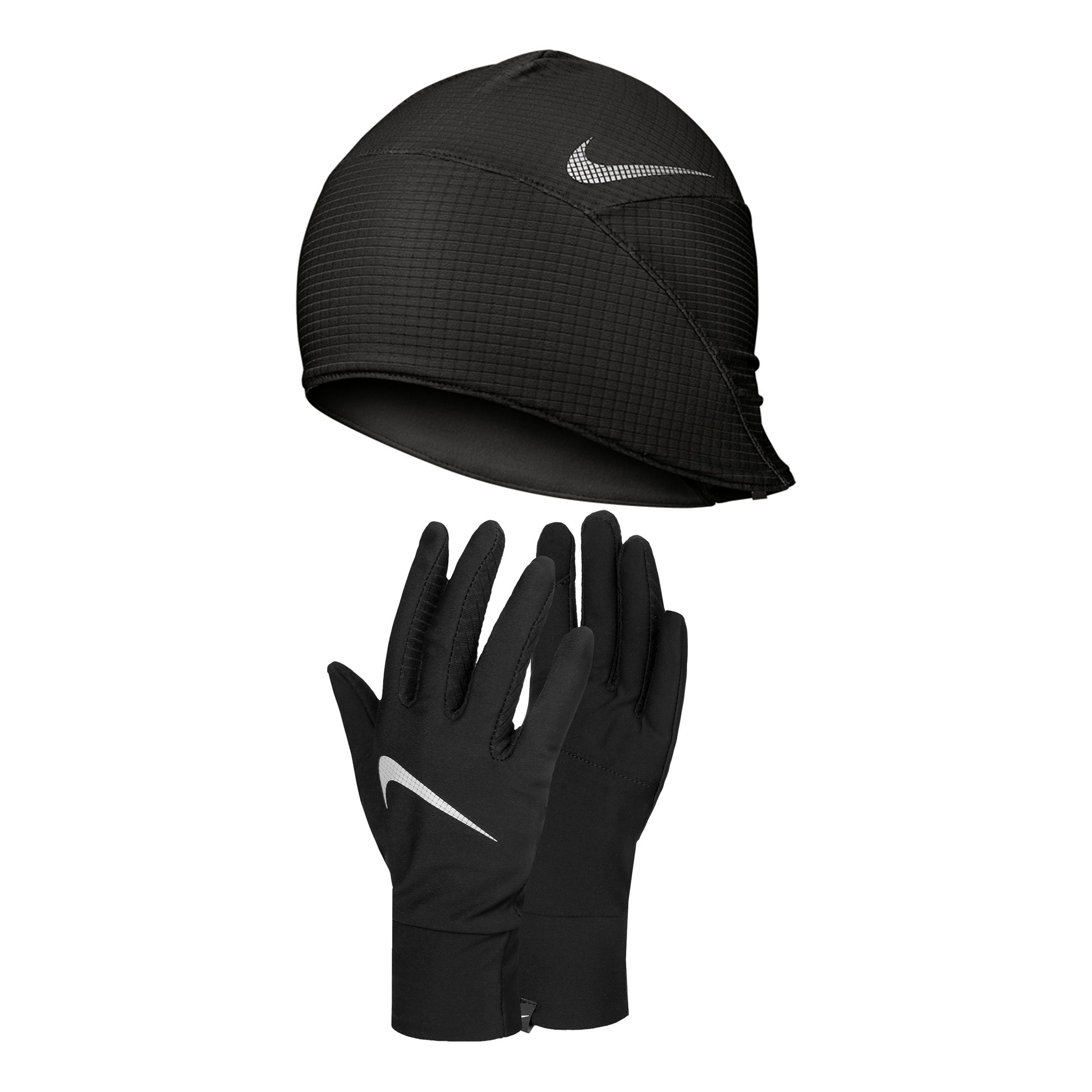 sport mütze und handschuhe Essential Mütze + Handschuhe Herren-schwarz,silber