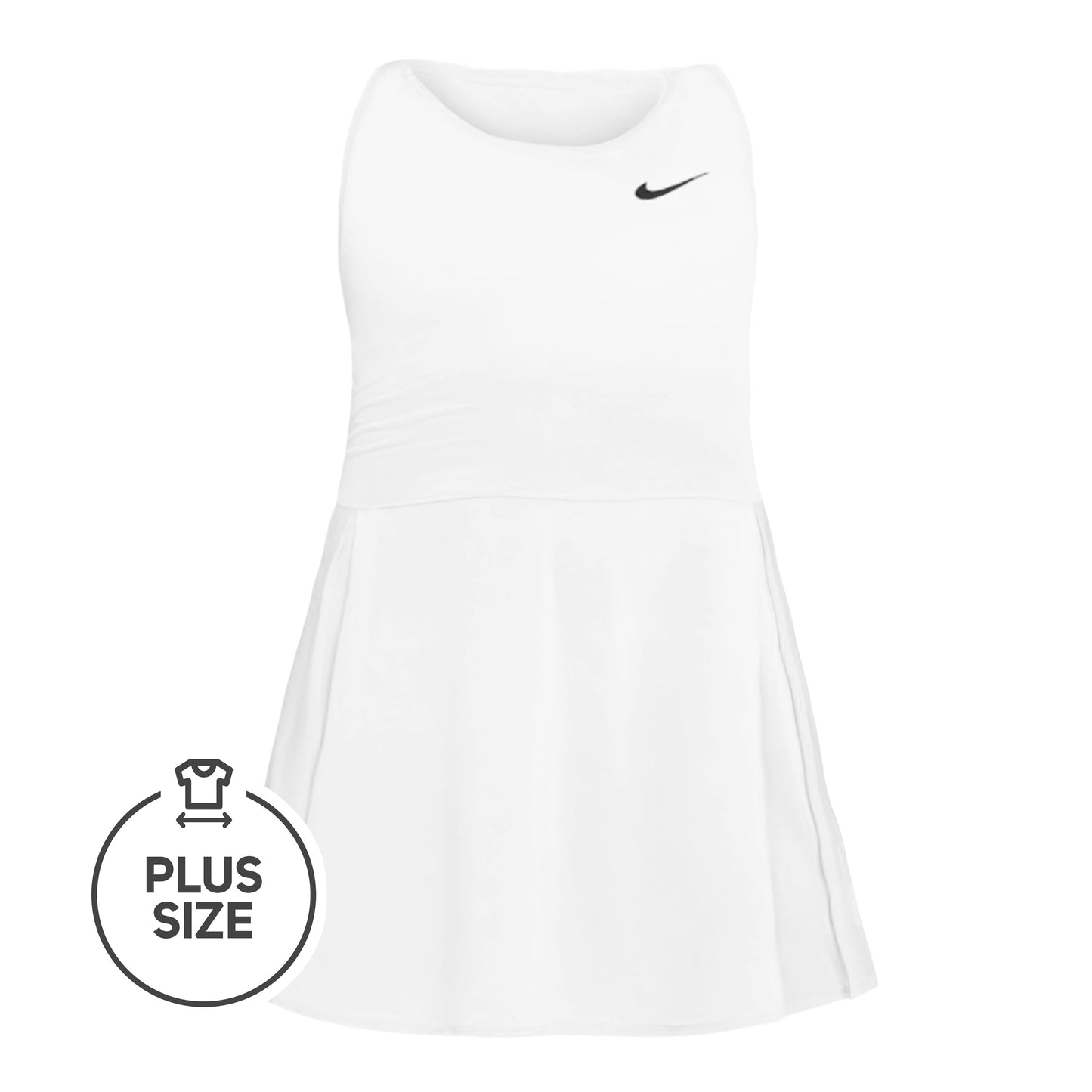 Nike Court Advantage Plus Size Kleid Damen - weiß,