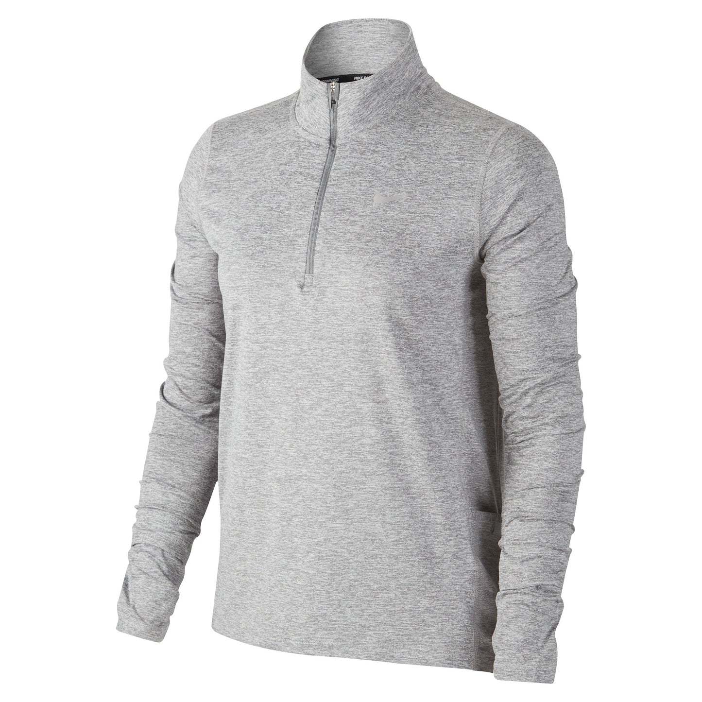 Nike Element Half-Zip Longsleeve Damen-Hellgrau,Silber