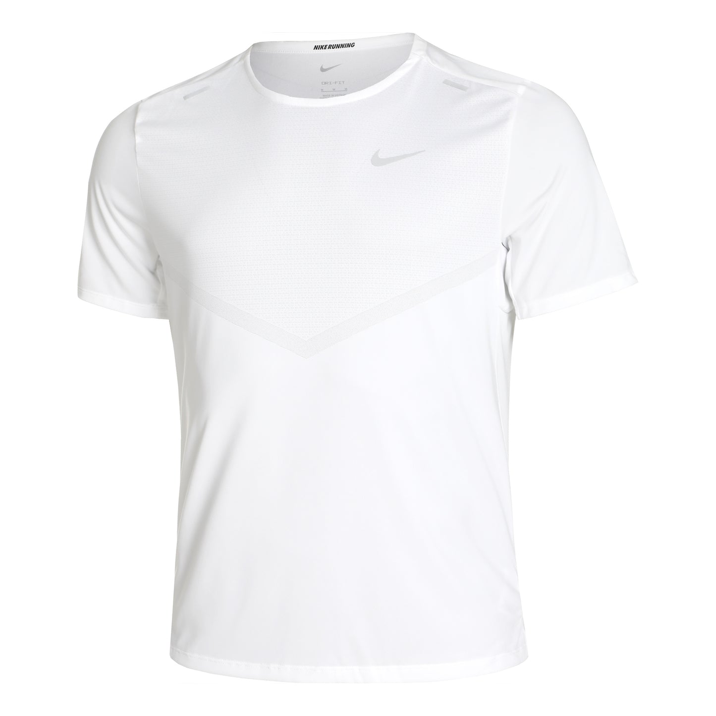 Nike Dri-Fit Rise 365 Laufshirt Herren-Weiß,Silber
