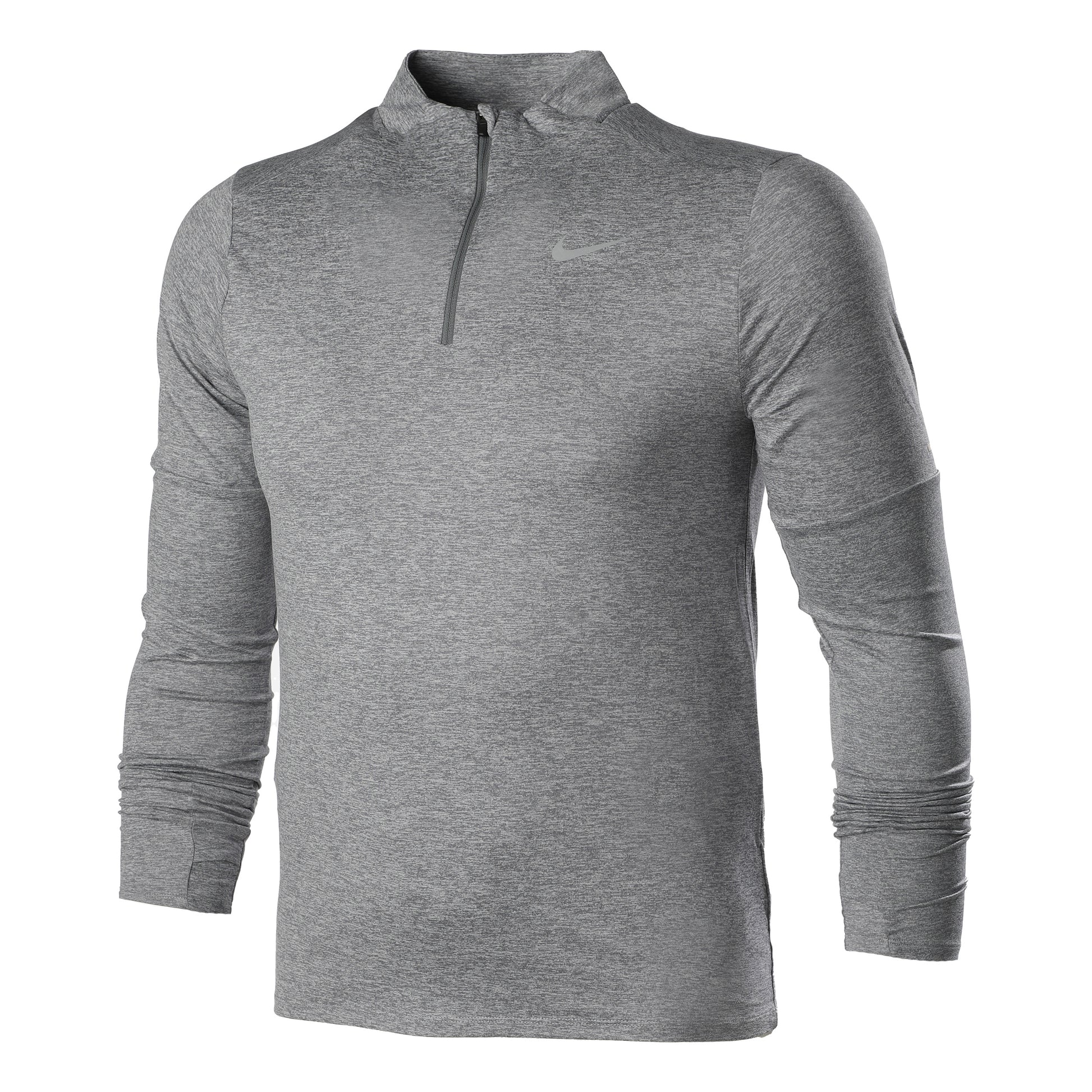 Nike Dri-Fit Element Half-Zip Lauftop Herren - grau,