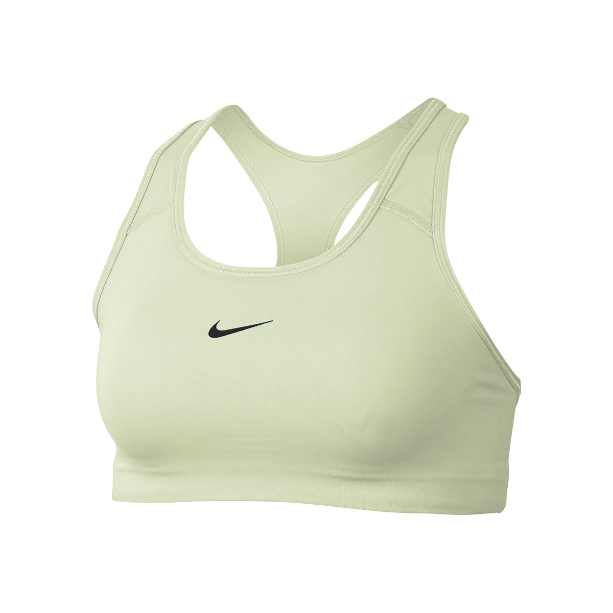 Nike Dri-Fit Swoosh Sport-BH Damen - zitronengelb, schwarz