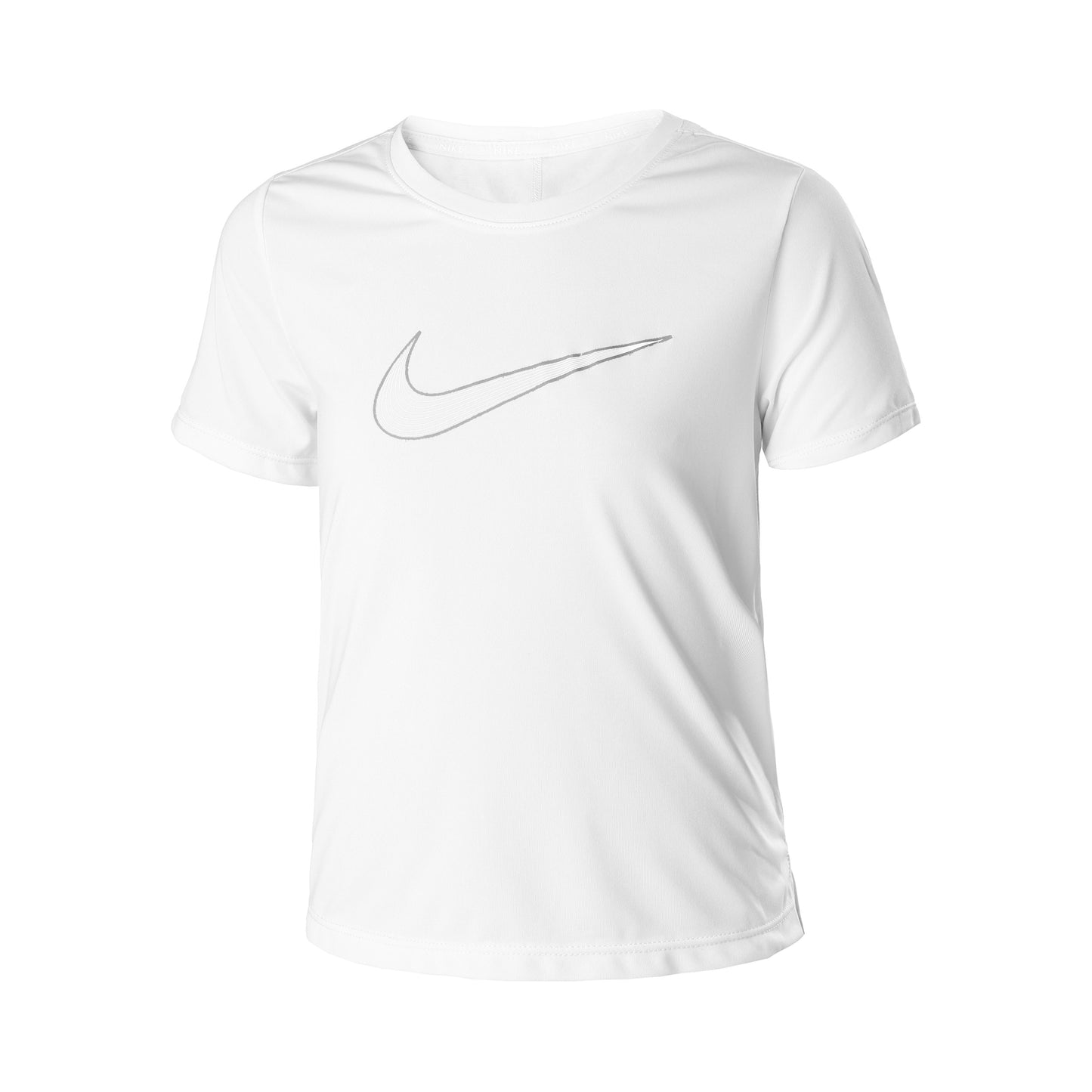 Nike Dri-Fit One Graphic T-Shirt Mädchen-Weiß,Schwarz