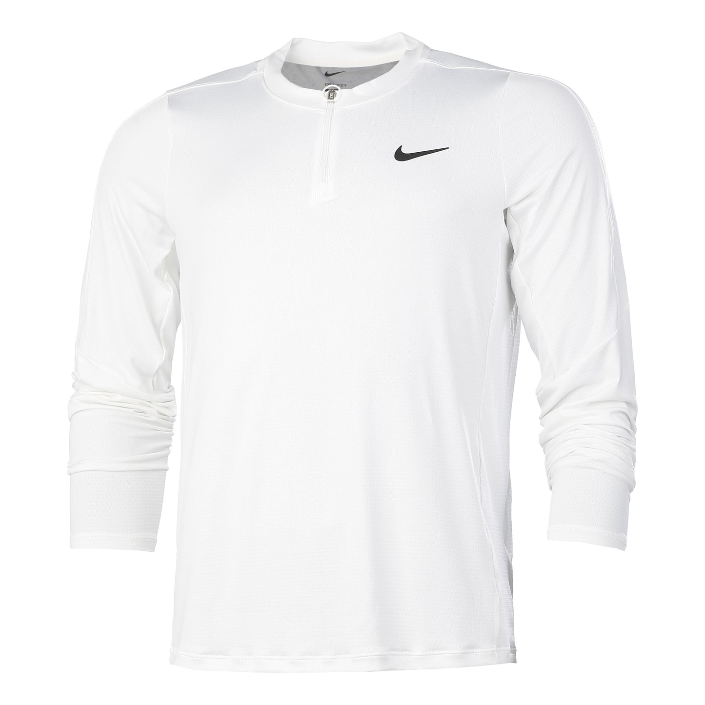 Nike Court Dri-Fit Half-Zip Longsleeve Herren - weiß,