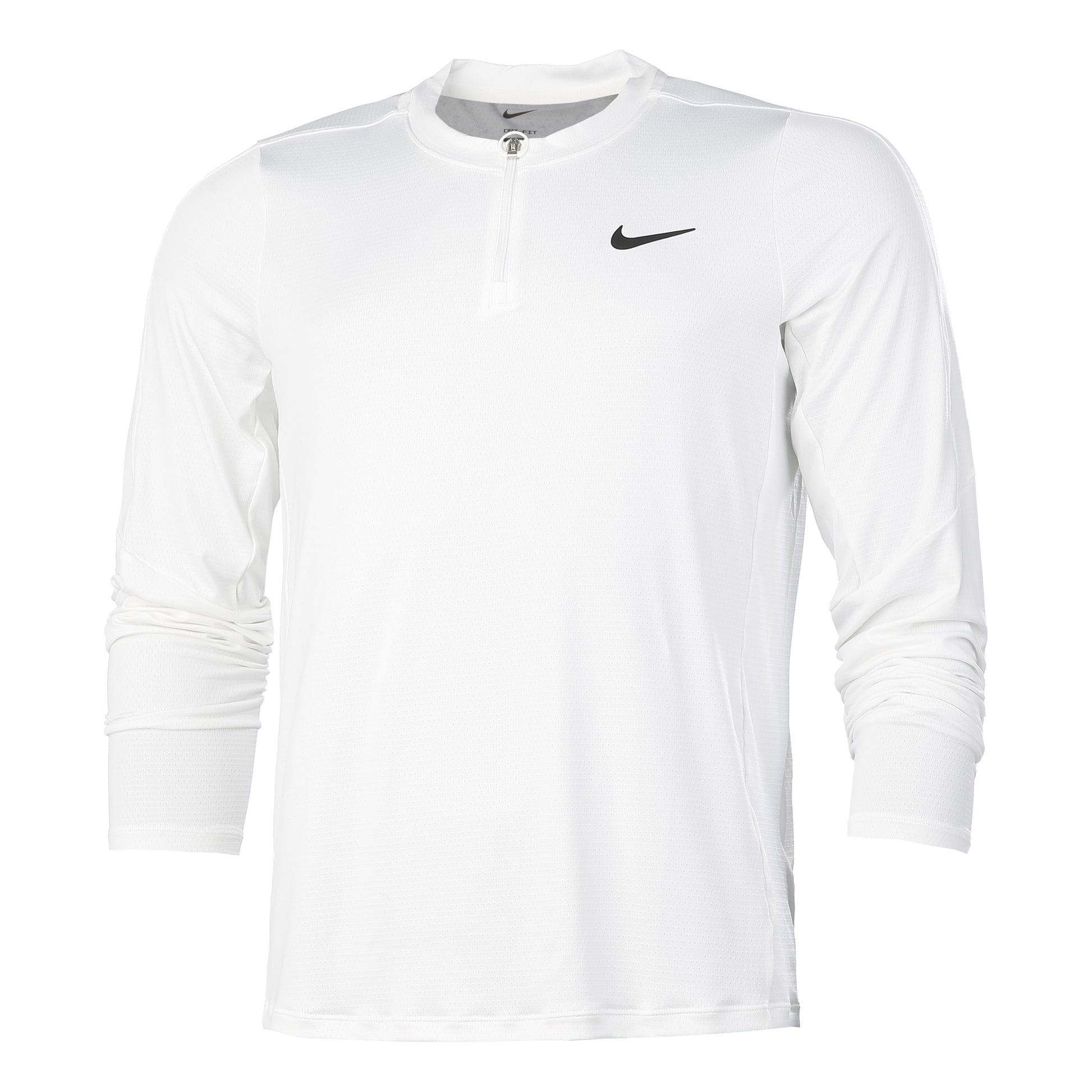 Nike Court Dri-Fit Half-Zip Longsleeve Herren - weiß,