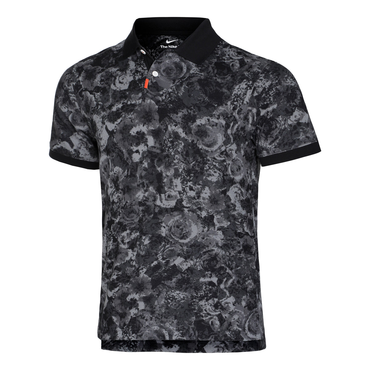 Nike Dri-Fit Printed Slim LN Polo Herren - schwarz, grau